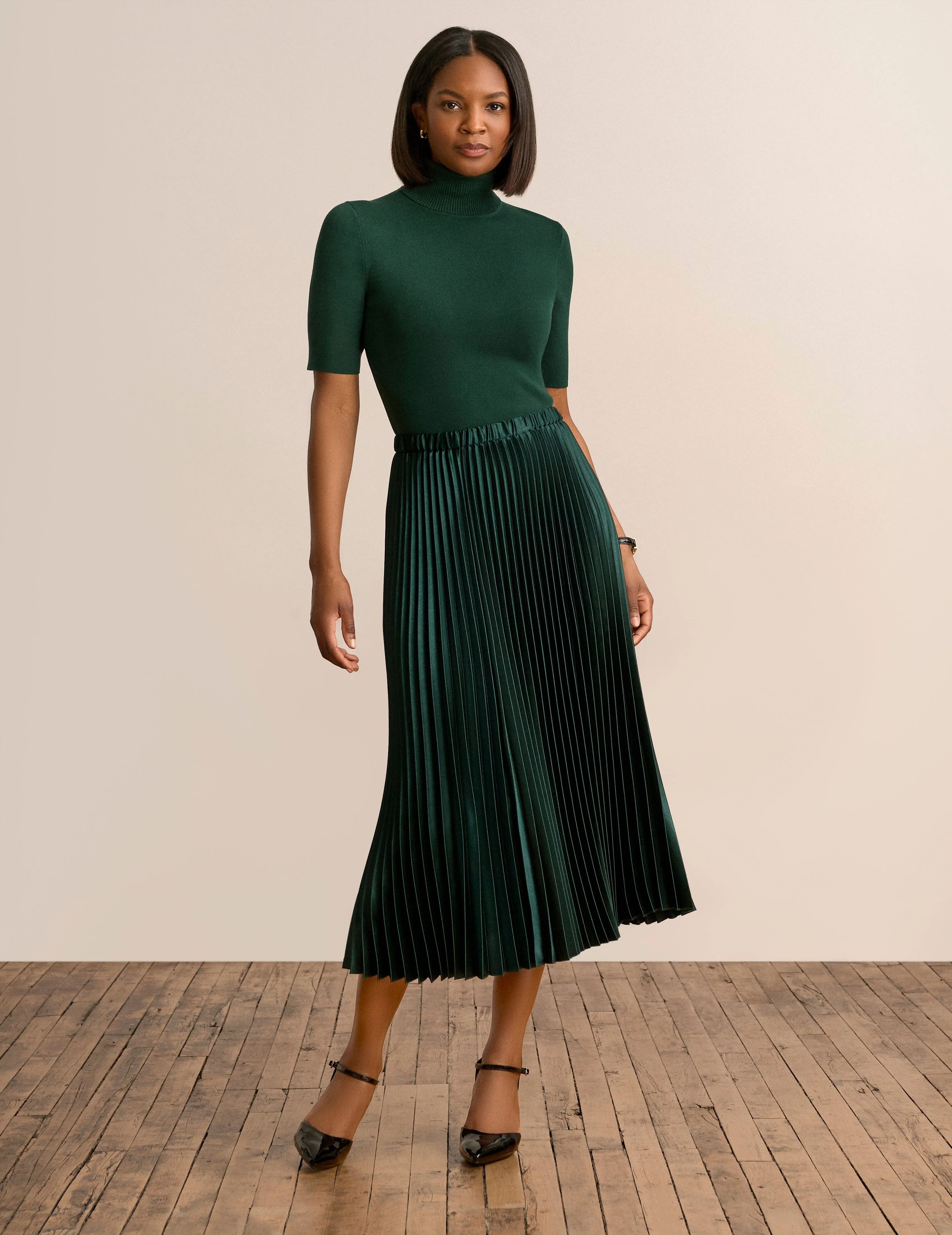 Pull On Pleated Skirt- Sale sold by Anne Klein