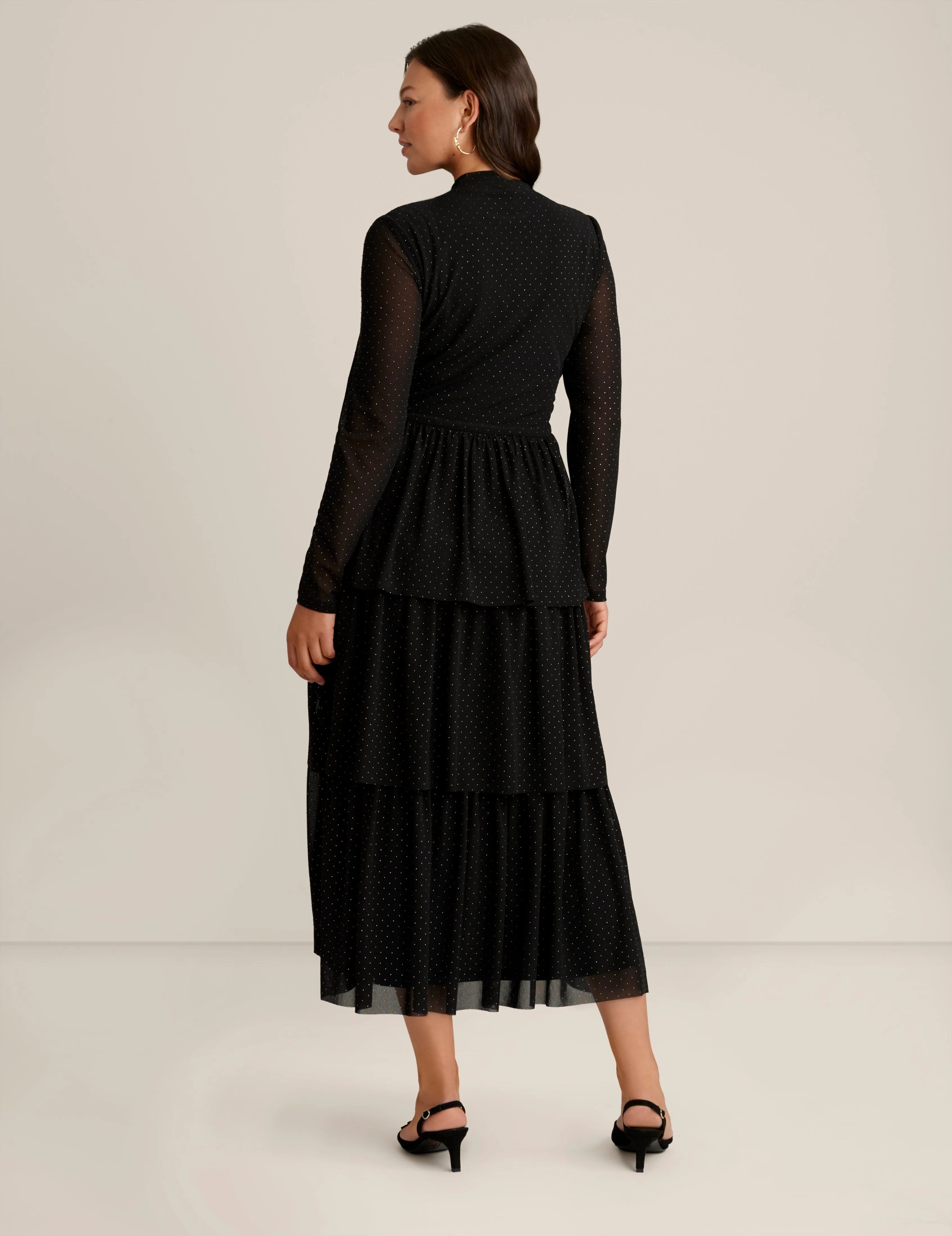 Mock Neck Tiered Dress - Sale sold by Anne Klein product image thumbnail 2