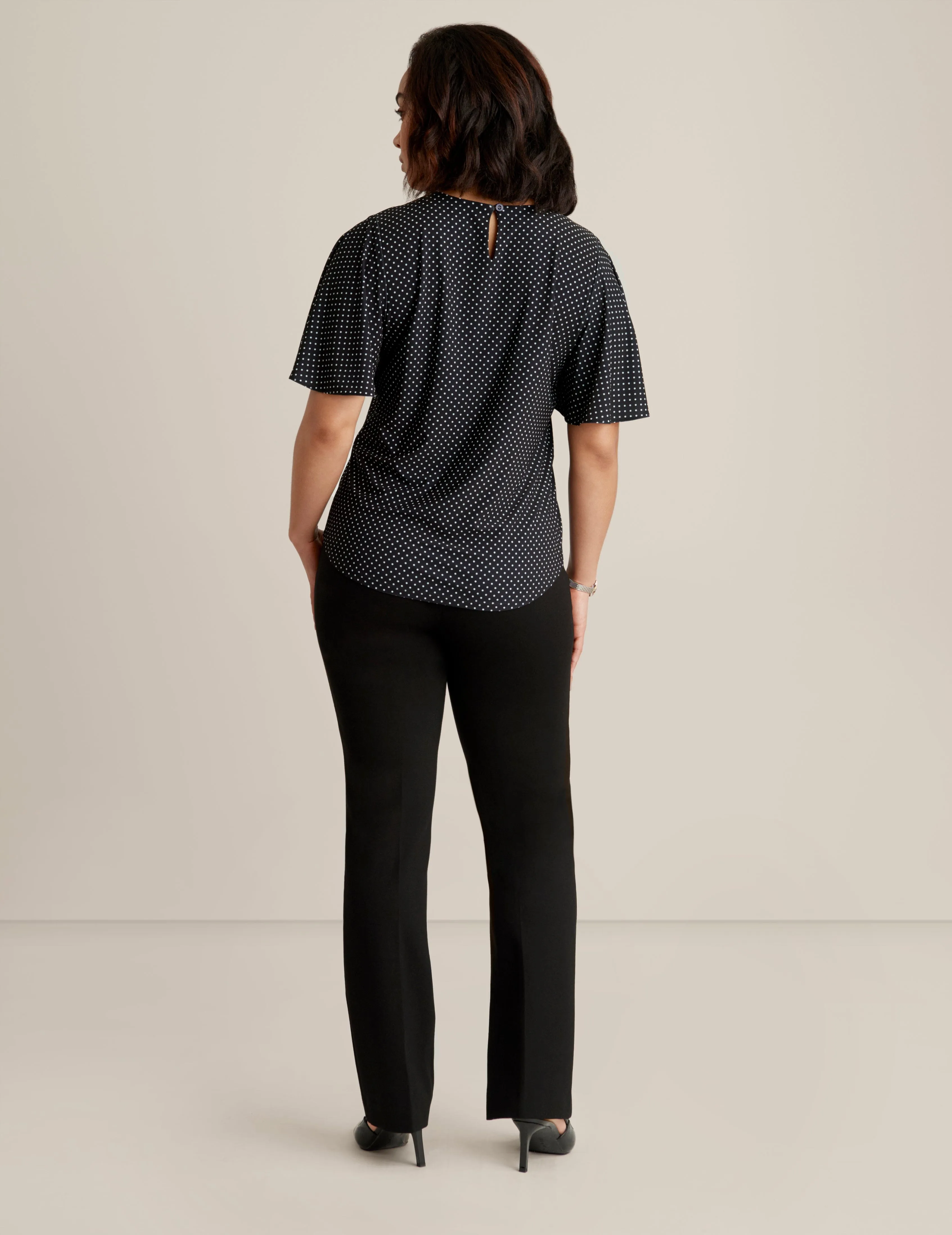 Printed Ity Pleat Neck Top sold by Anne Klein product image thumbnail 2