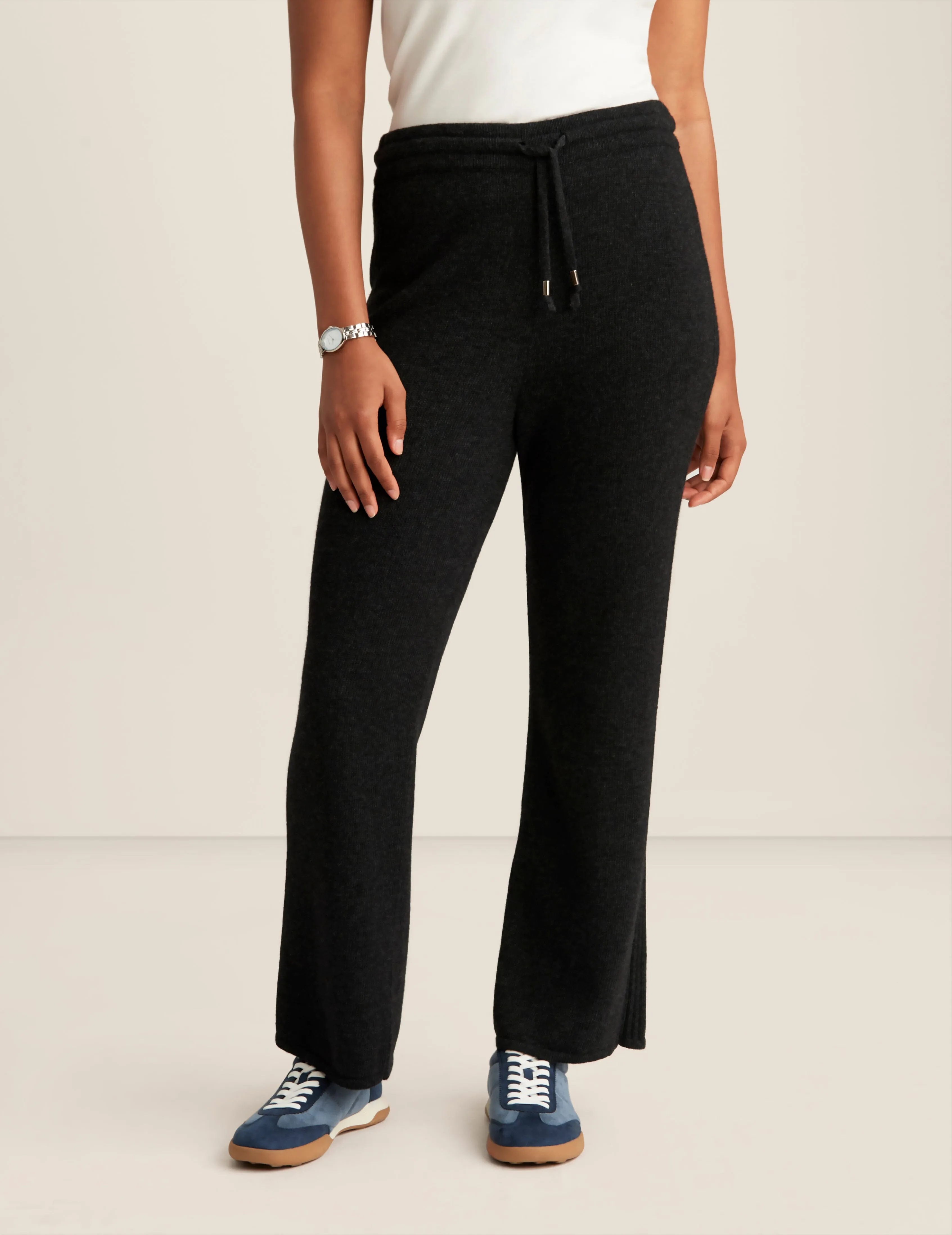 Wide Leg Sweater Pant Side Rib sold by Anne Klein
