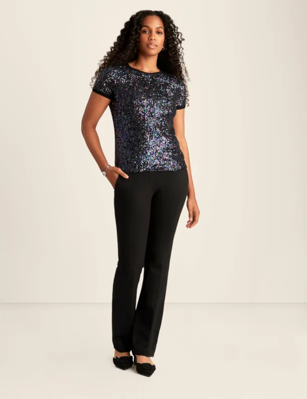 Iridescent Sequin Mesh Top - Sale sold by Anne Klein