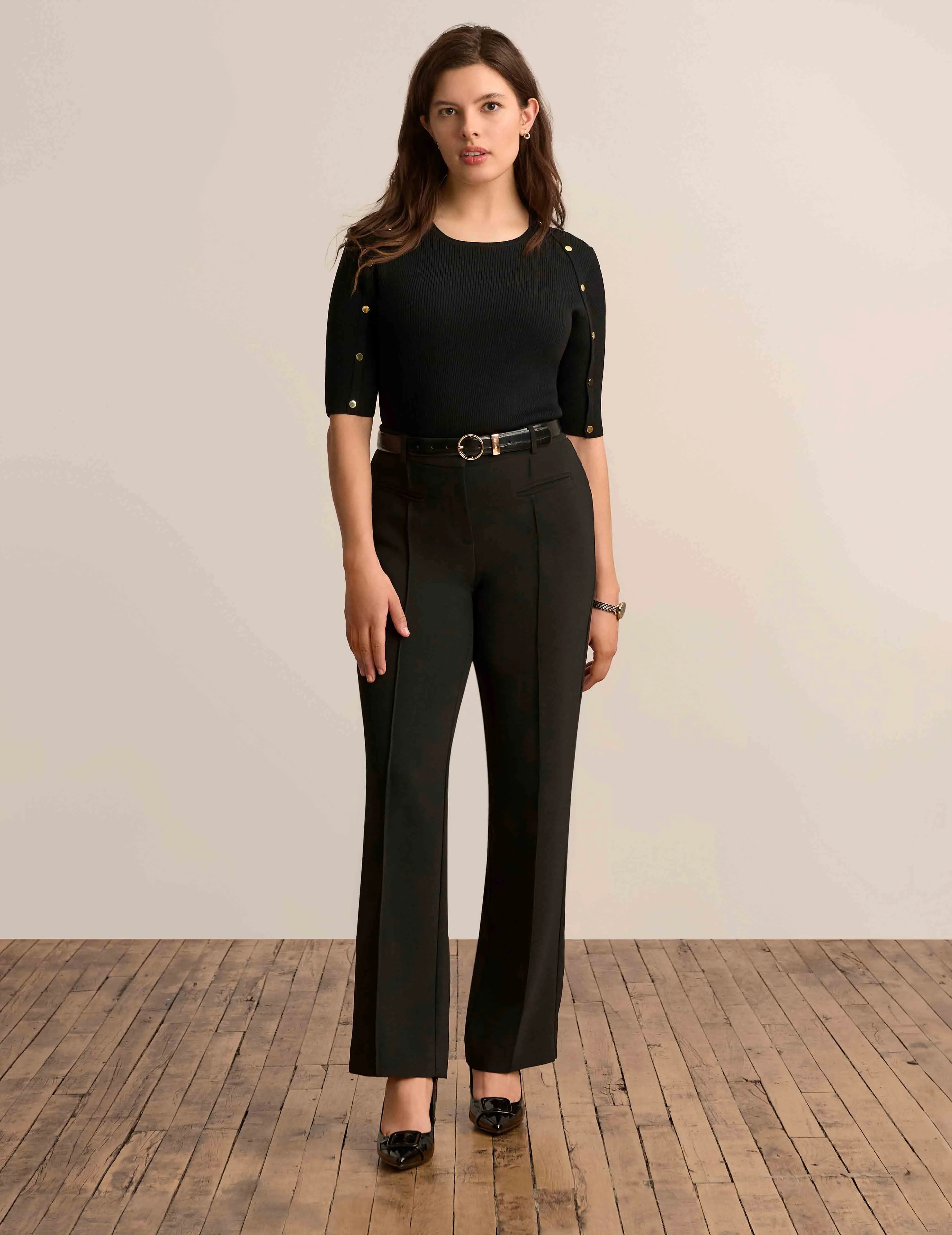 Button Sleeve Crew Neck - Sale sold by Anne Klein