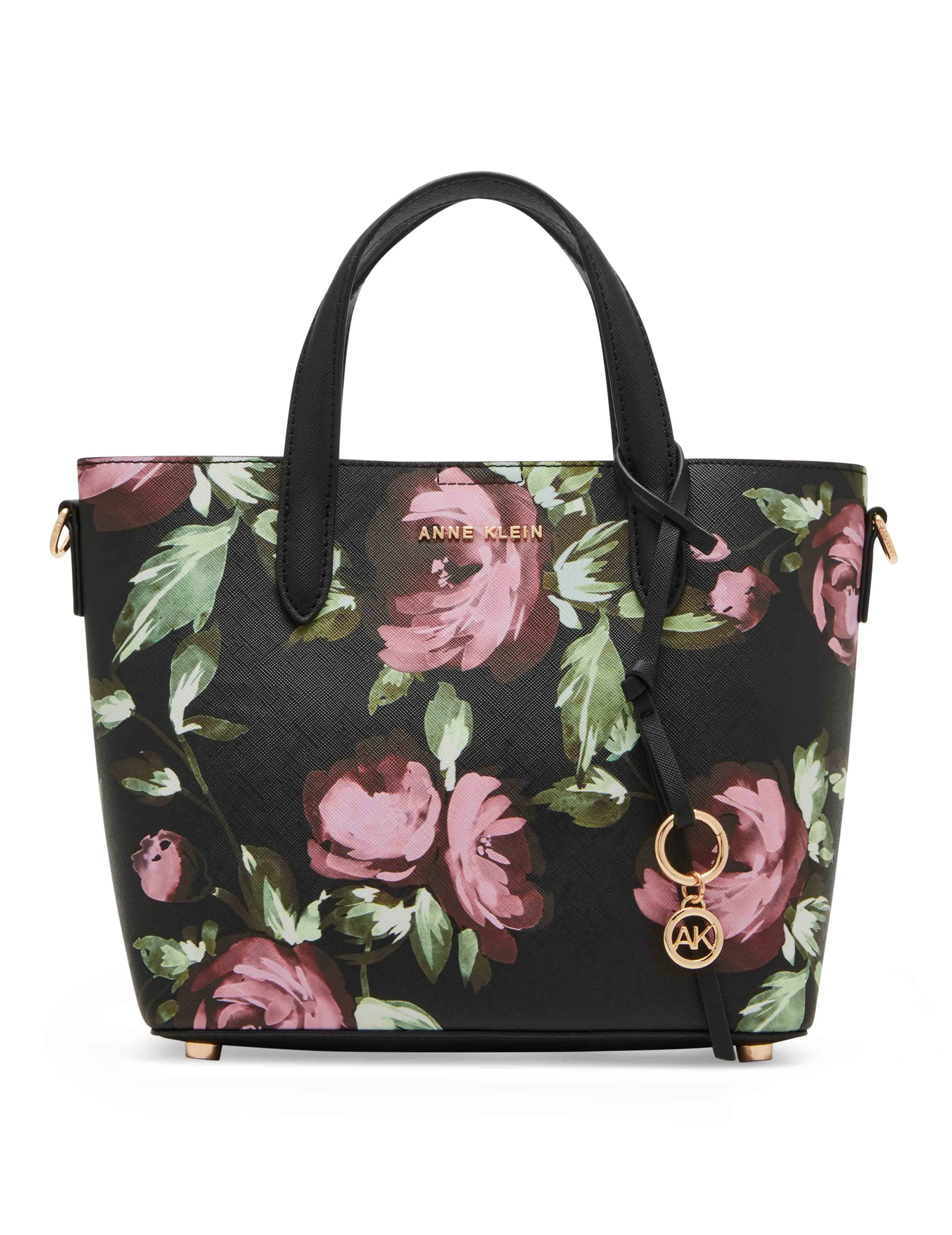 Bonded Mini Dark Floral Tote sold by Anne Klein