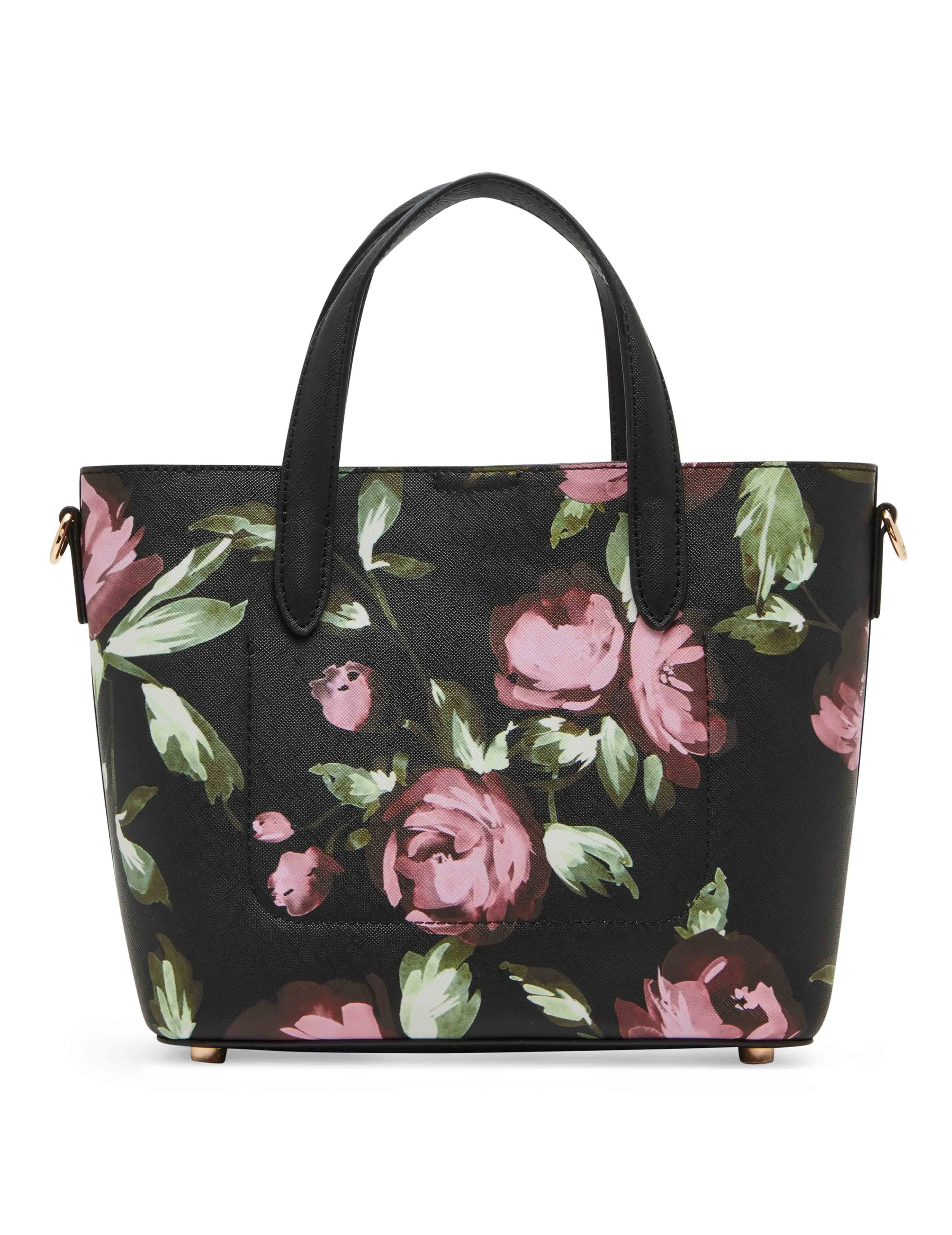 Bonded Mini Dark Floral Tote sold by Anne Klein product image thumbnail 5