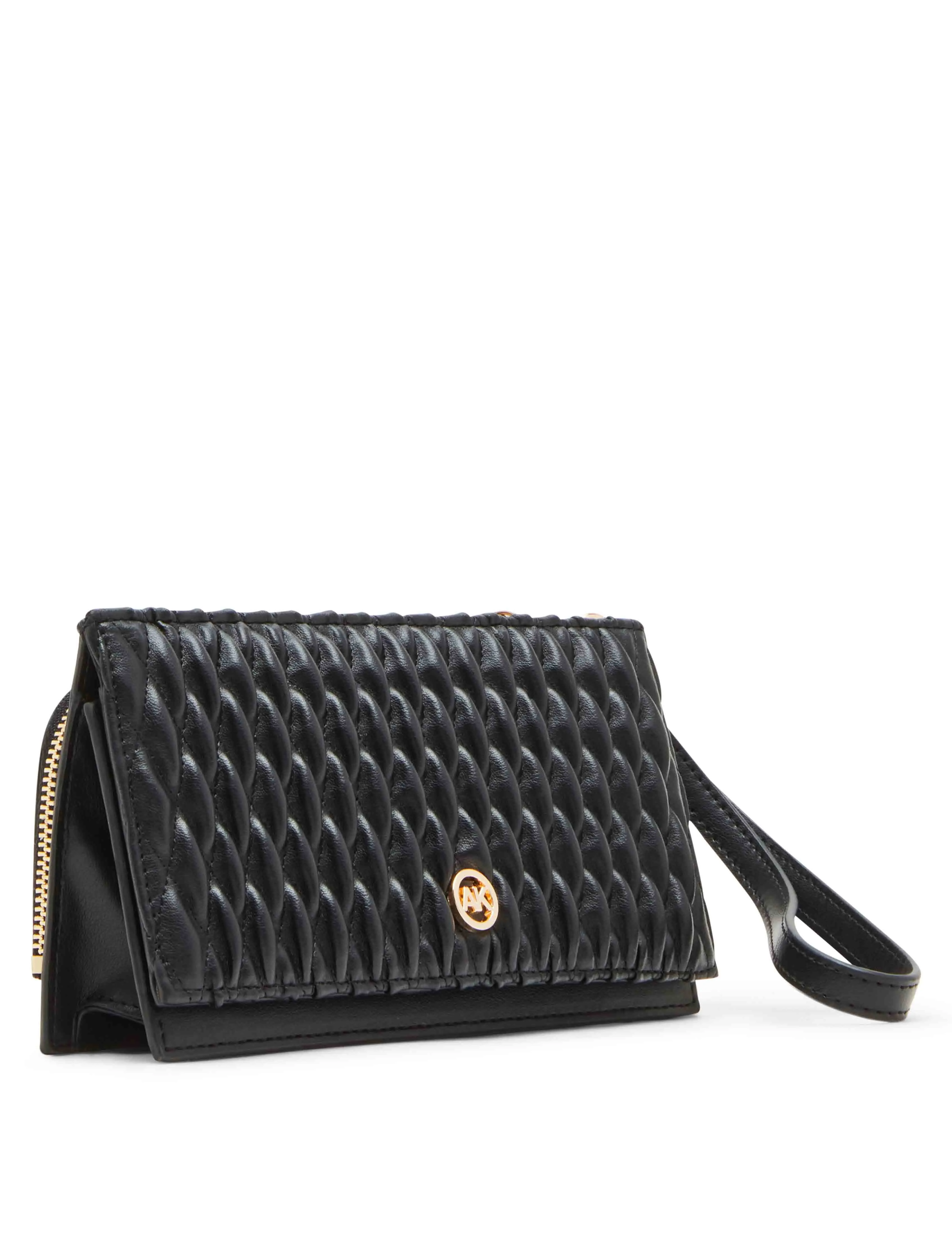 Ruched wallet with wristlet strap sold by Anne Klein product image thumbnail 2