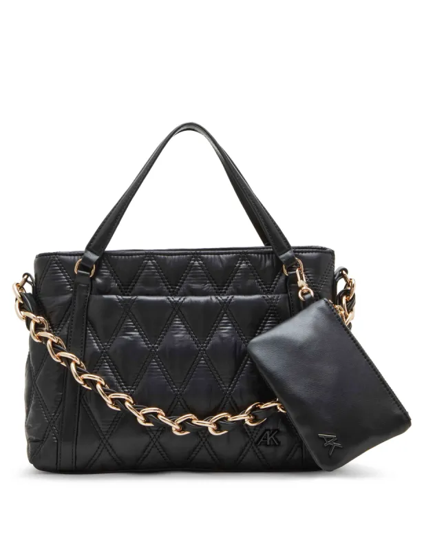 Quilt Nylon Satchel & Detachable Strap sold by Anne Klein
