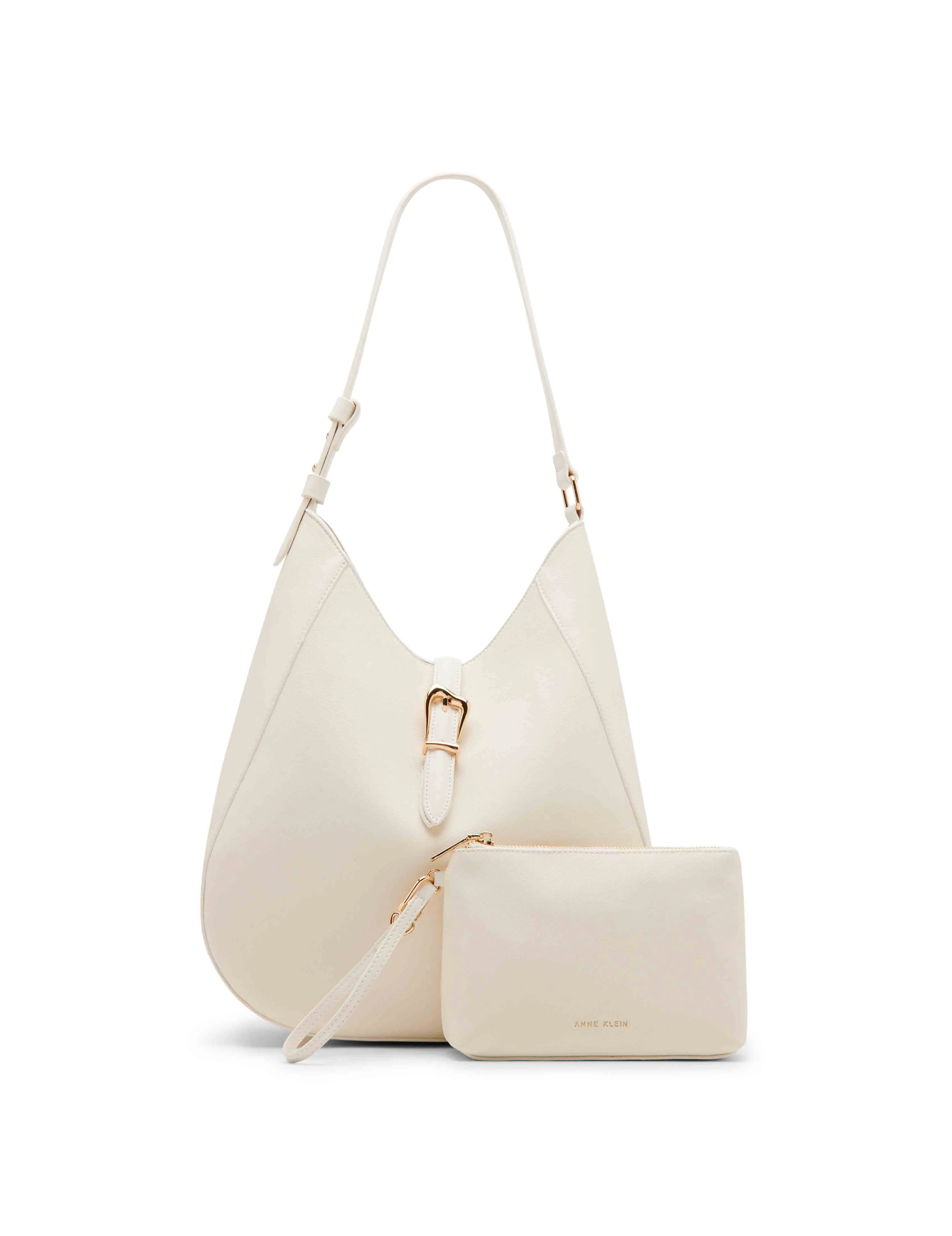 NS Hobo With Sculpted Buckle Detailing And Pouch sold by Anne Klein product image thumbnail 2