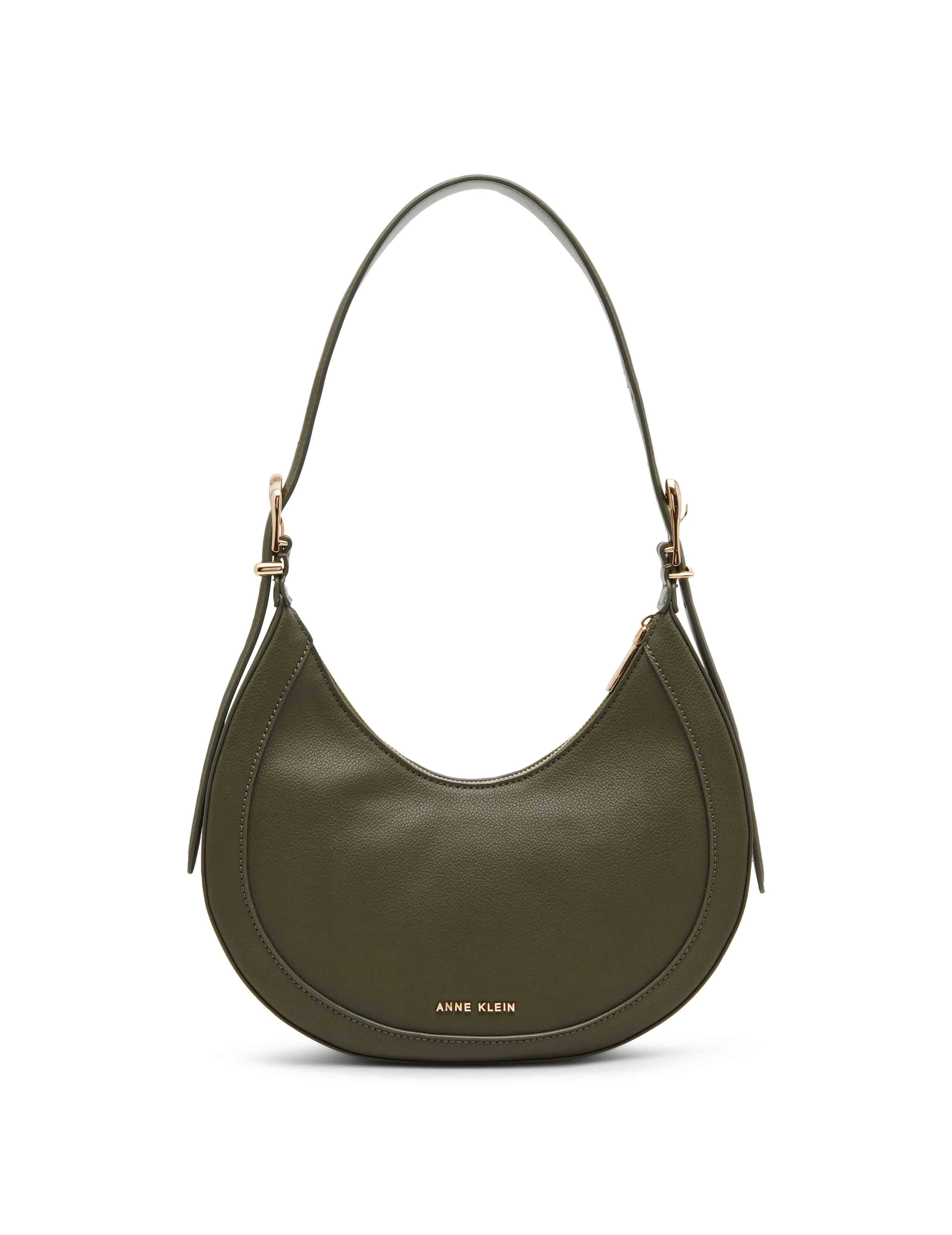 Sculpted Buckle Crescent Shoulder Bag sold by Anne Klein product image thumbnail 5