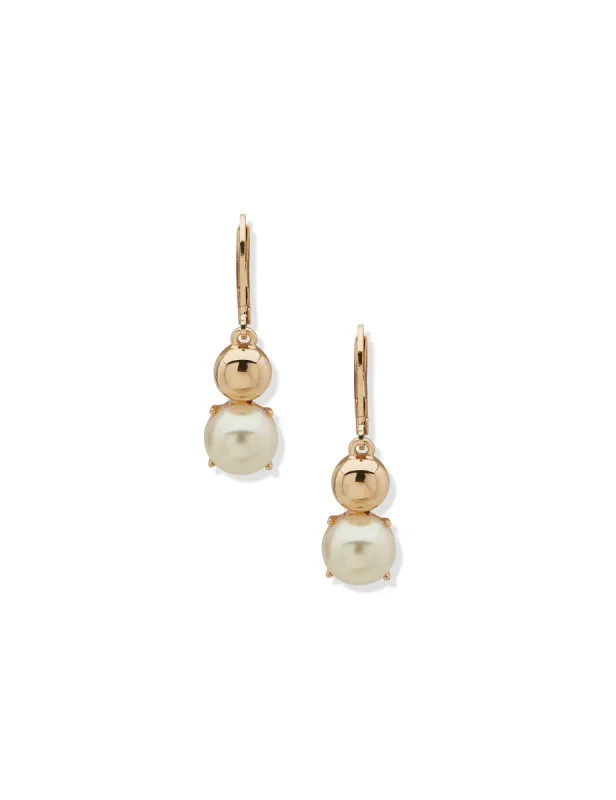 Pearled Dome Drop Earring sold by Anne Klein