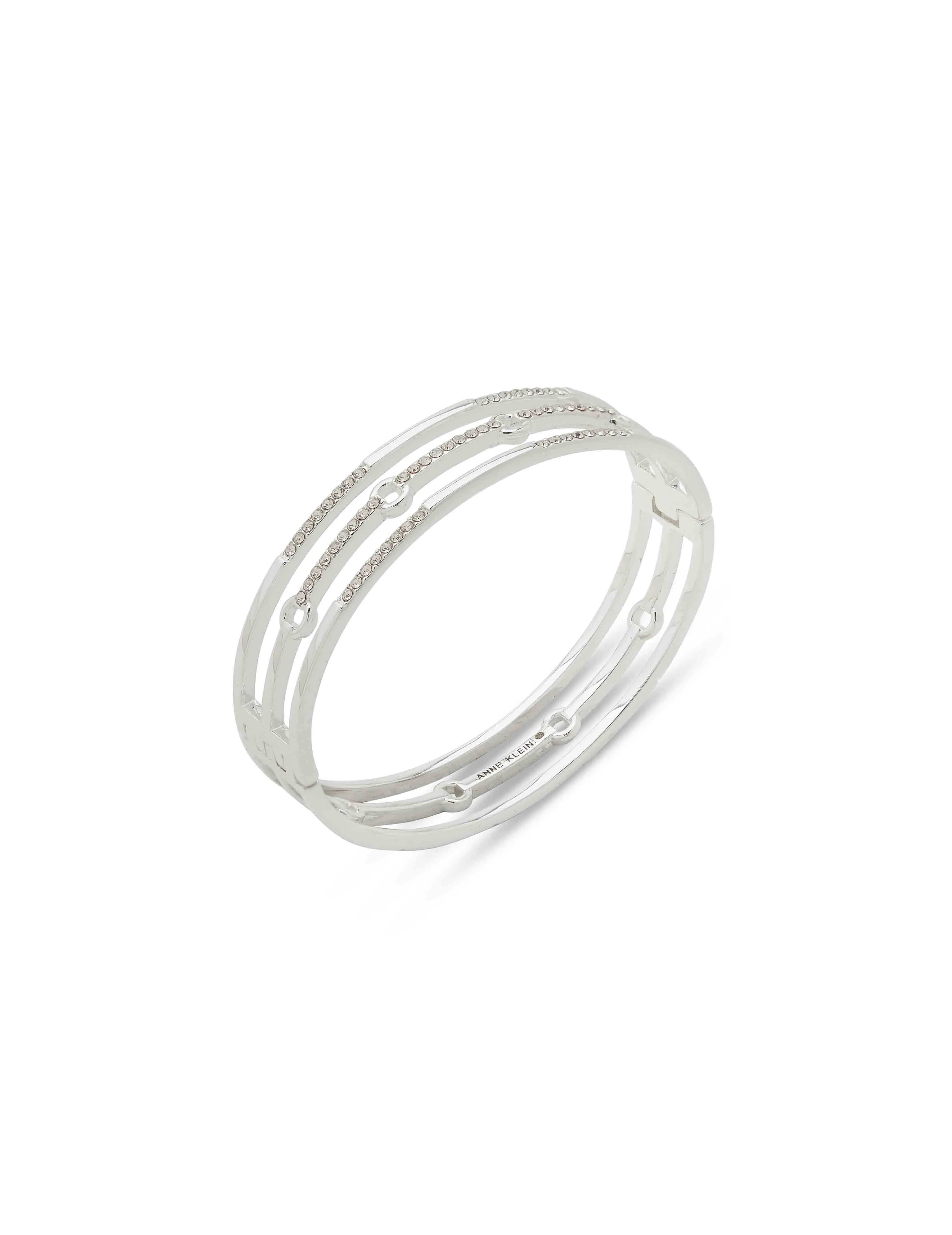 Triple Row Hinge Bracelet sold by Anne Klein