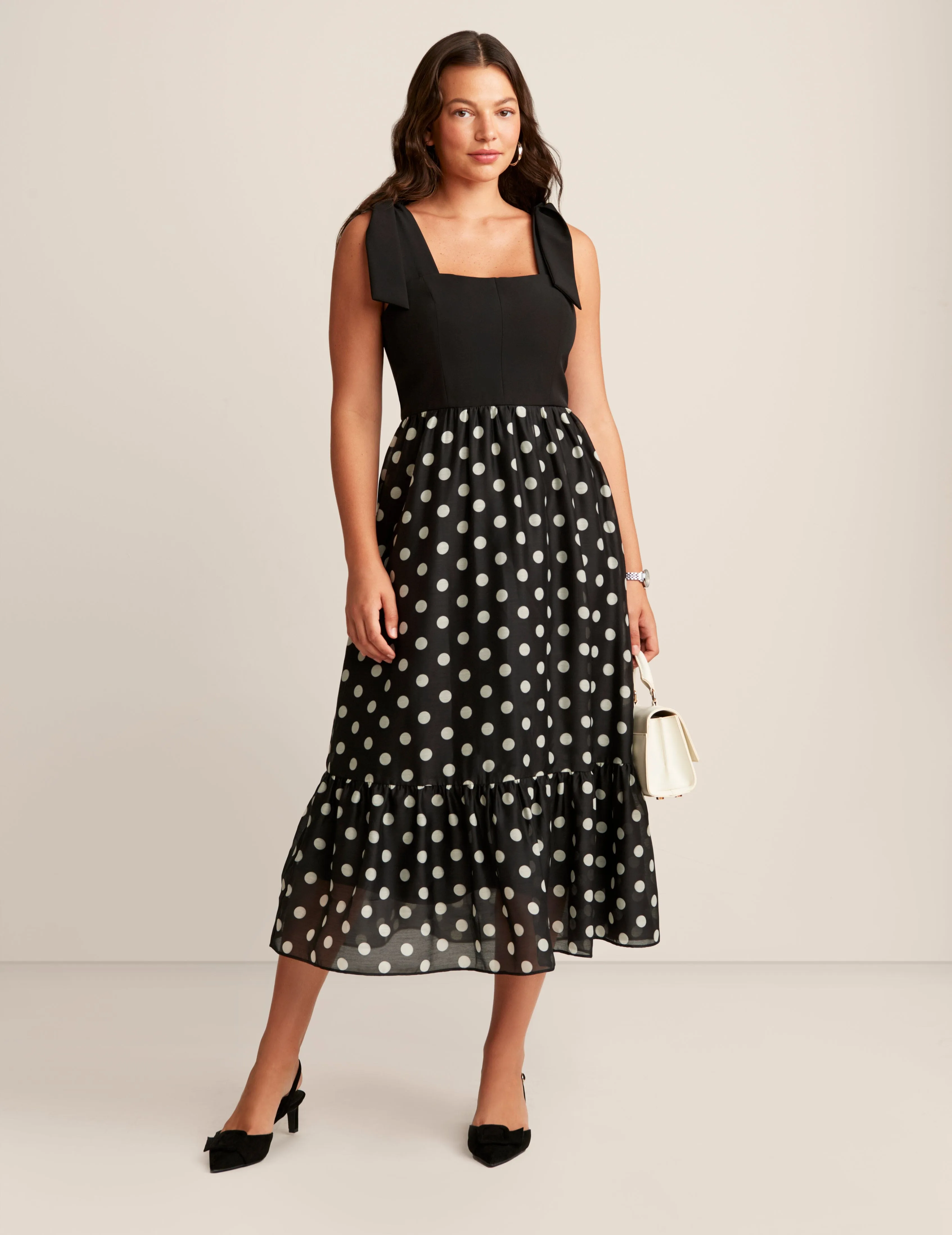 Tie Strap Midi Dress sold by Anne Klein