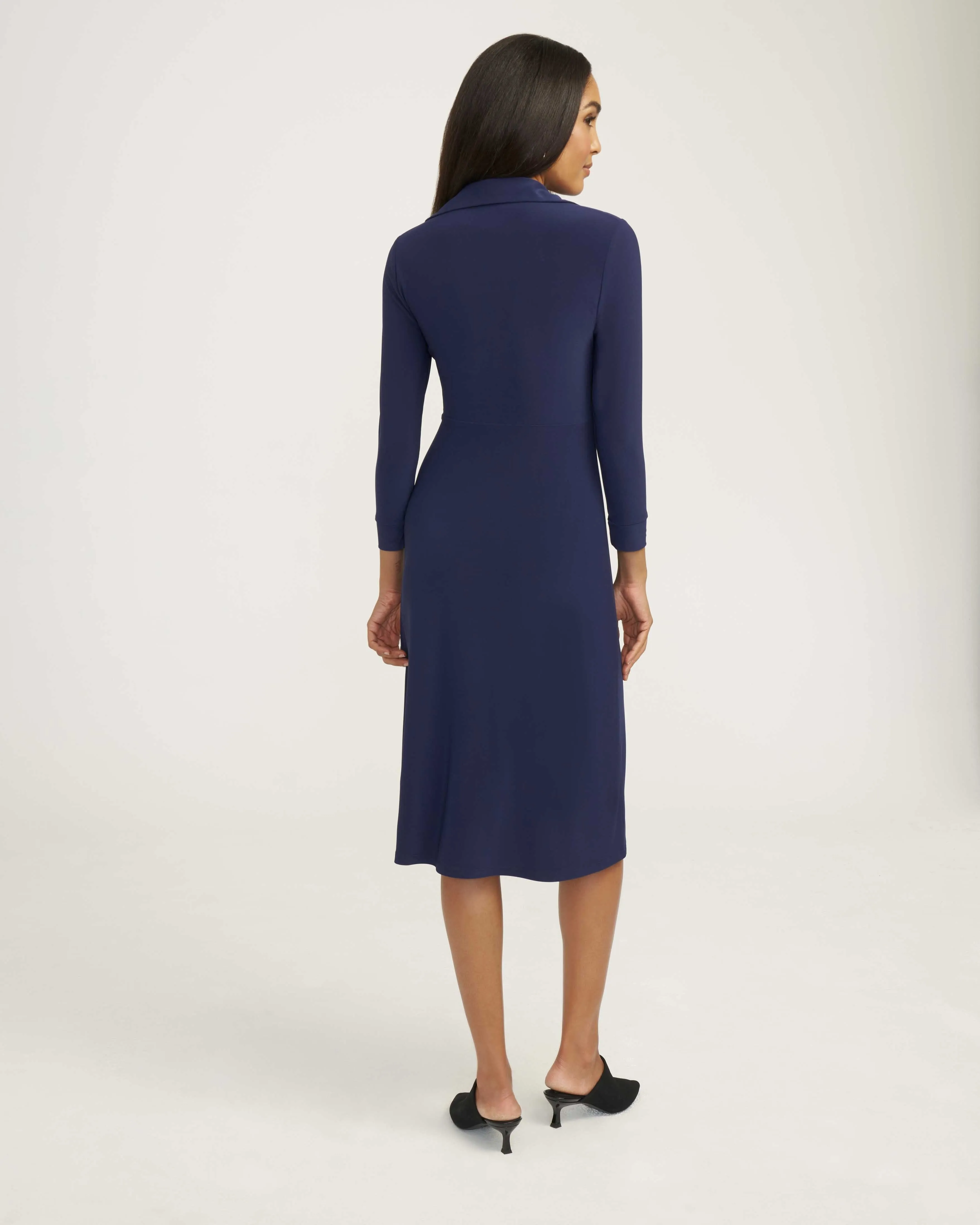 Solid Signature Collar Wrap Dress- Sale sold by Anne Klein product image thumbnail 3