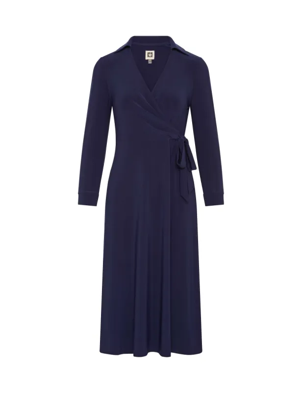 Solid Signature Collar Wrap Dress- Sale sold by Anne Klein