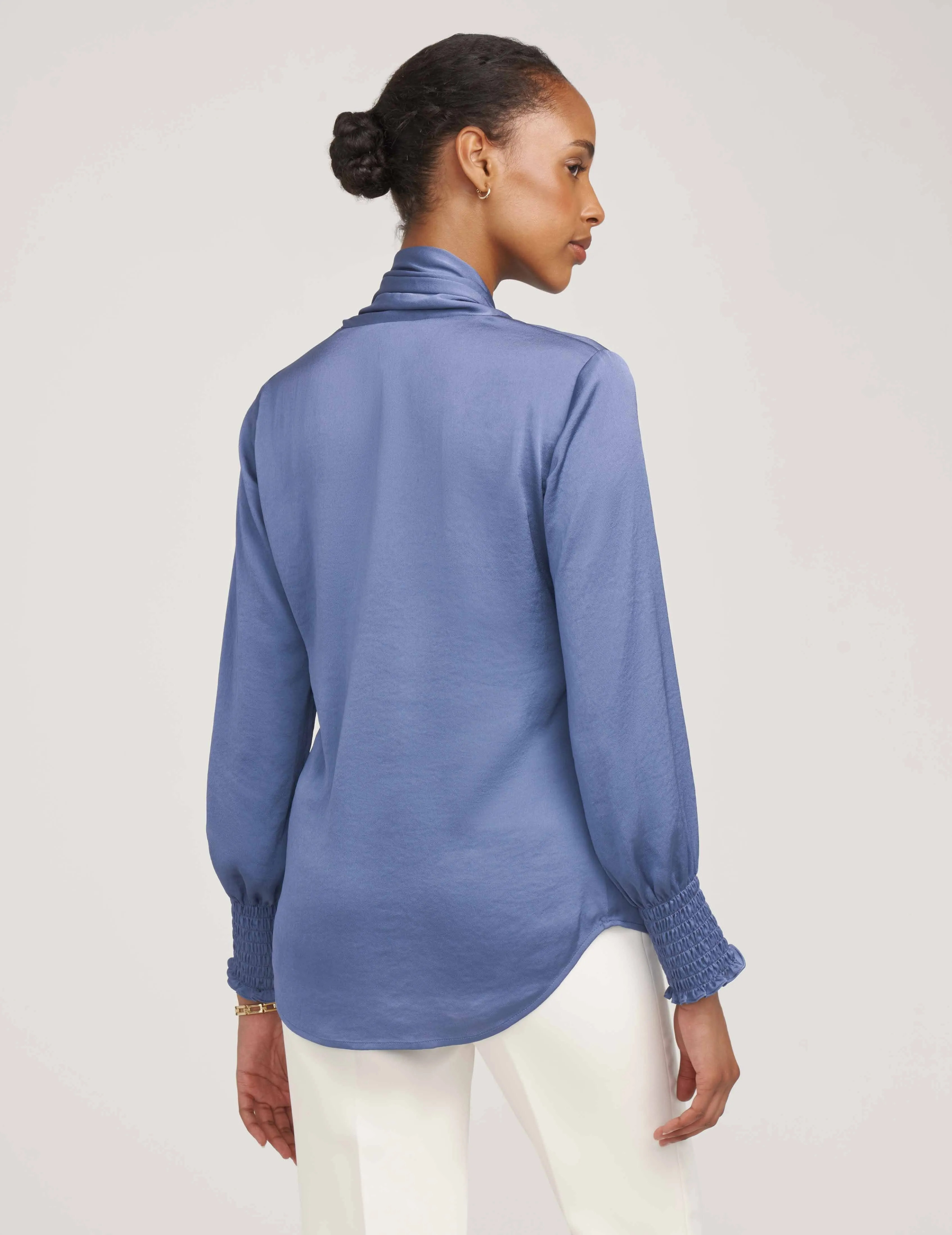 Smocked Cuff Bow Blouse- Sale sold by Anne Klein product image thumbnail 3