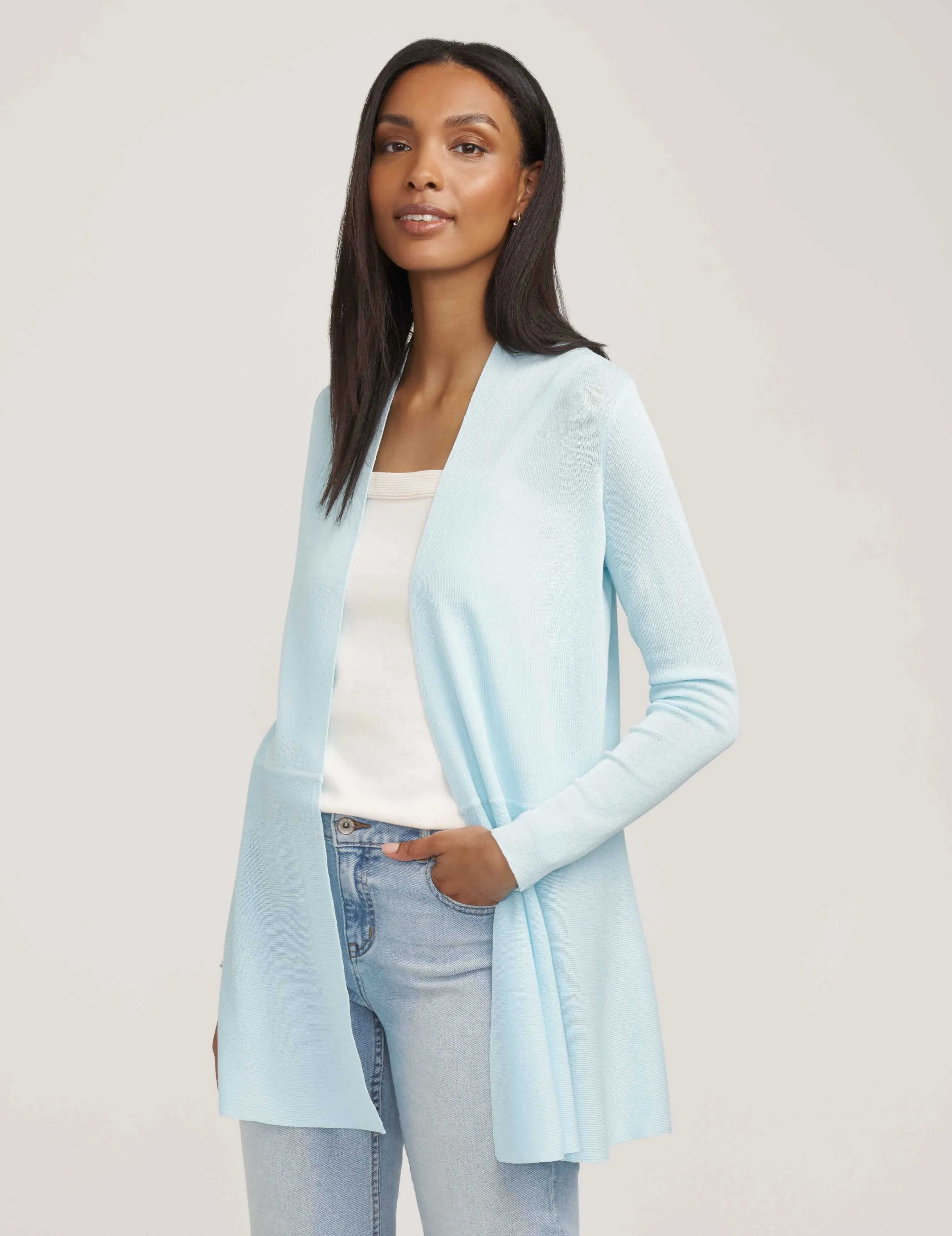Monterey Long Waist Seam Cardigan - Sale sold by Anne Klein product image thumbnail 2