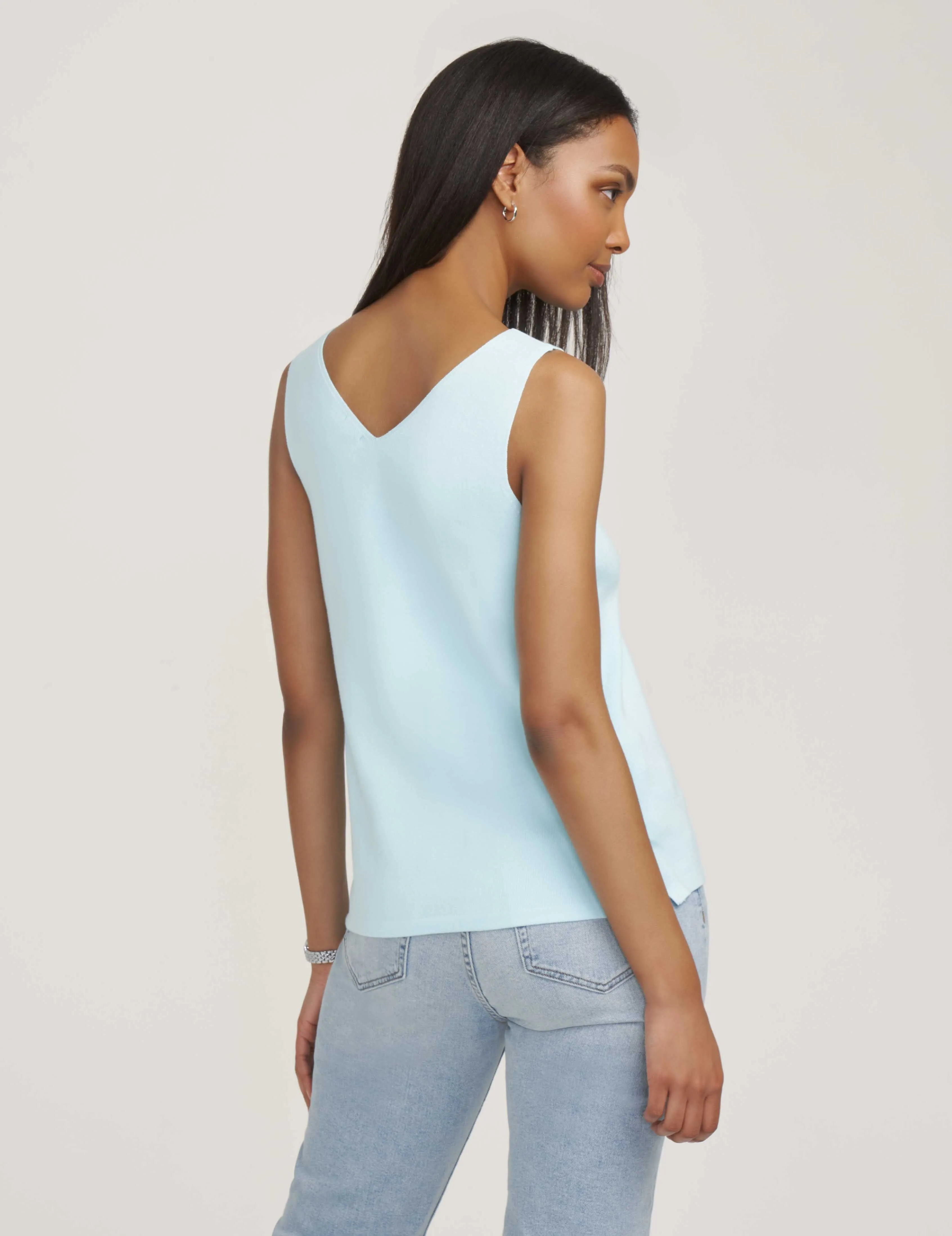 Double V Neck Tank- Sale sold by Anne Klein product image thumbnail 3
