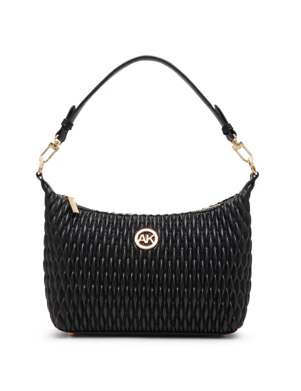 Ruched Quilted Shoulder bag with Convertible Strap sold by Anne Klein
