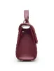 Medium ruched flap top handle with convertible strap sold by Anne Klein