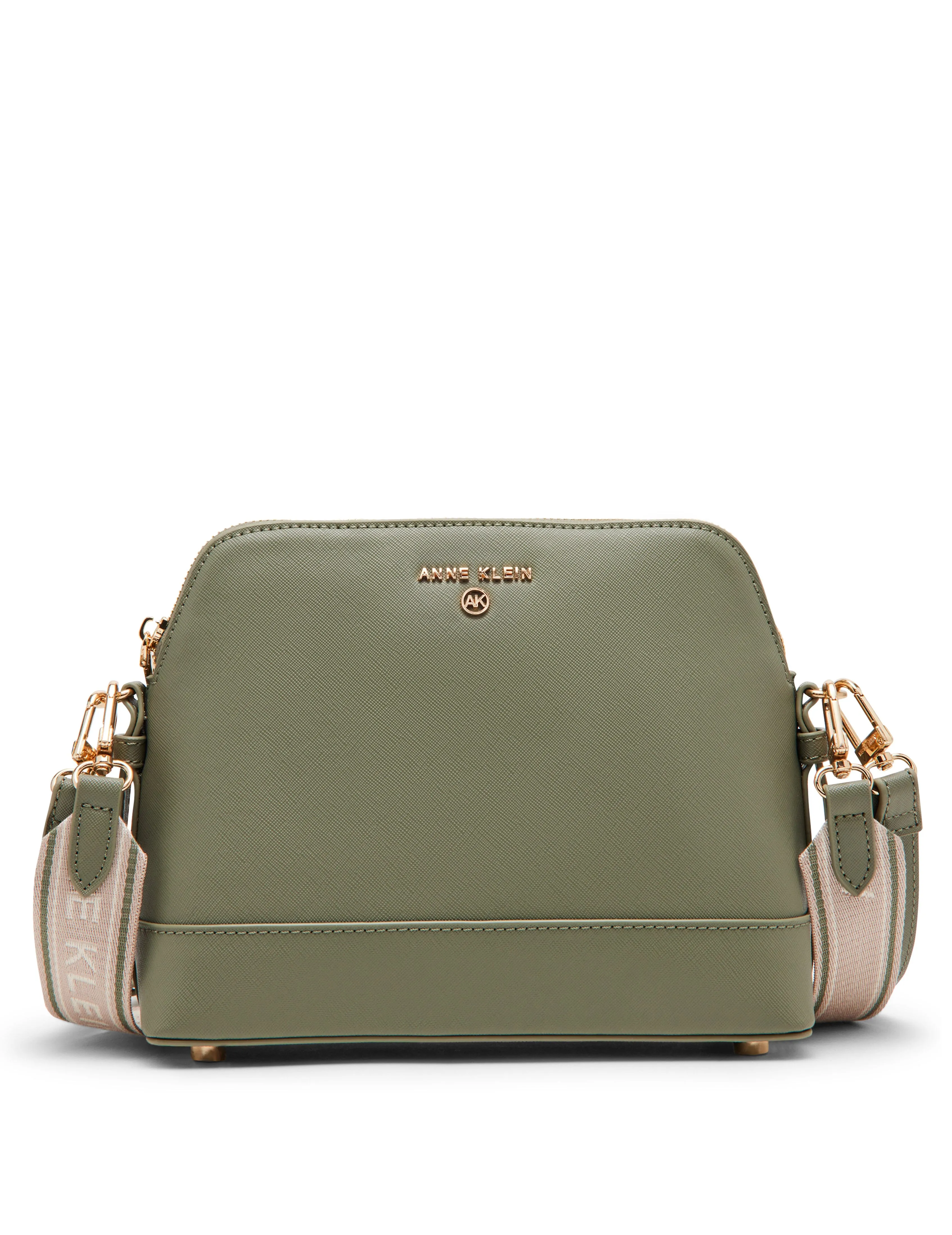 Anne Klein Dome Crossbody With Logo Web Strap sold by Anne Klein