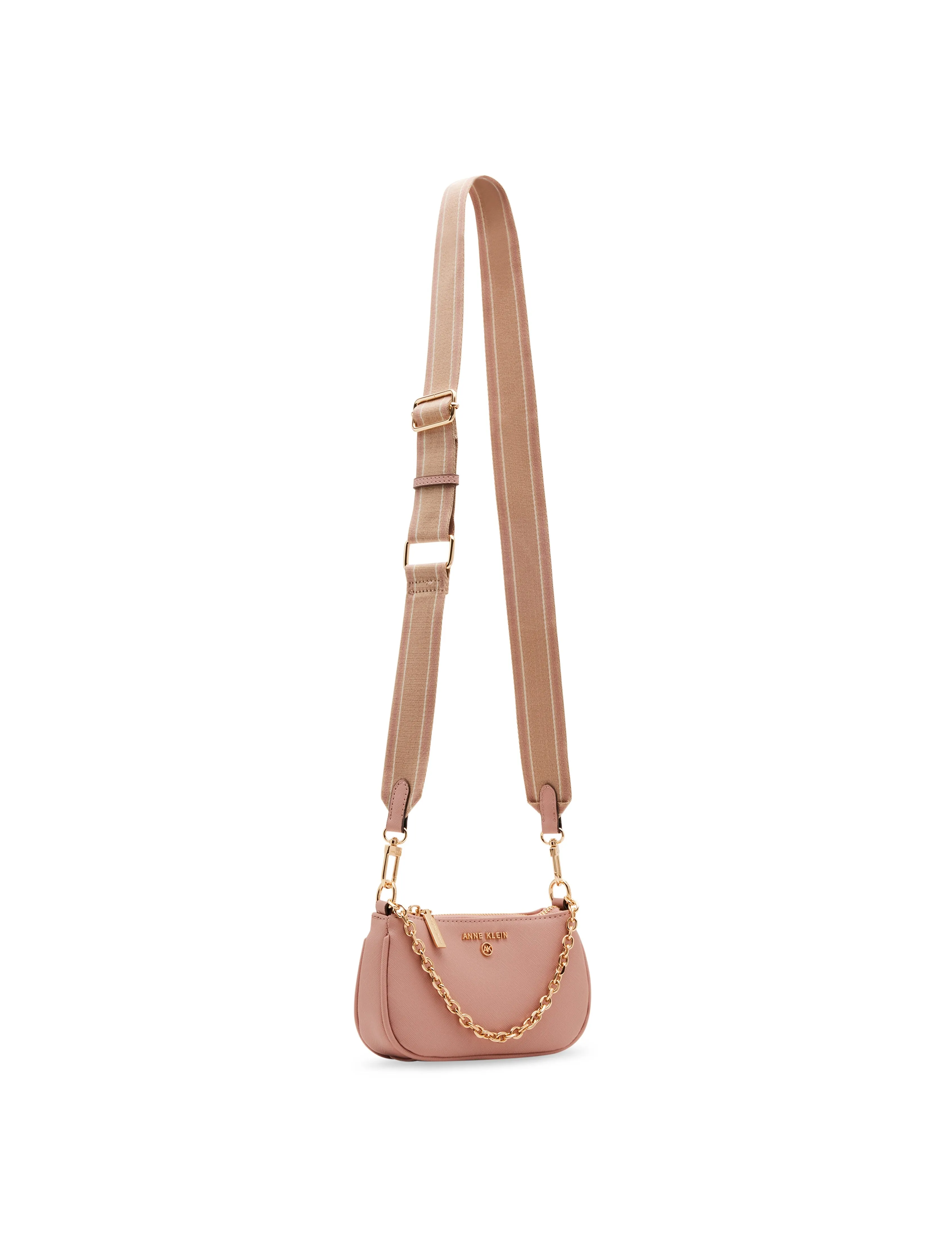 Mini Web Strap Crossbody With Chain Swag sold by Anne Klein product image thumbnail 2