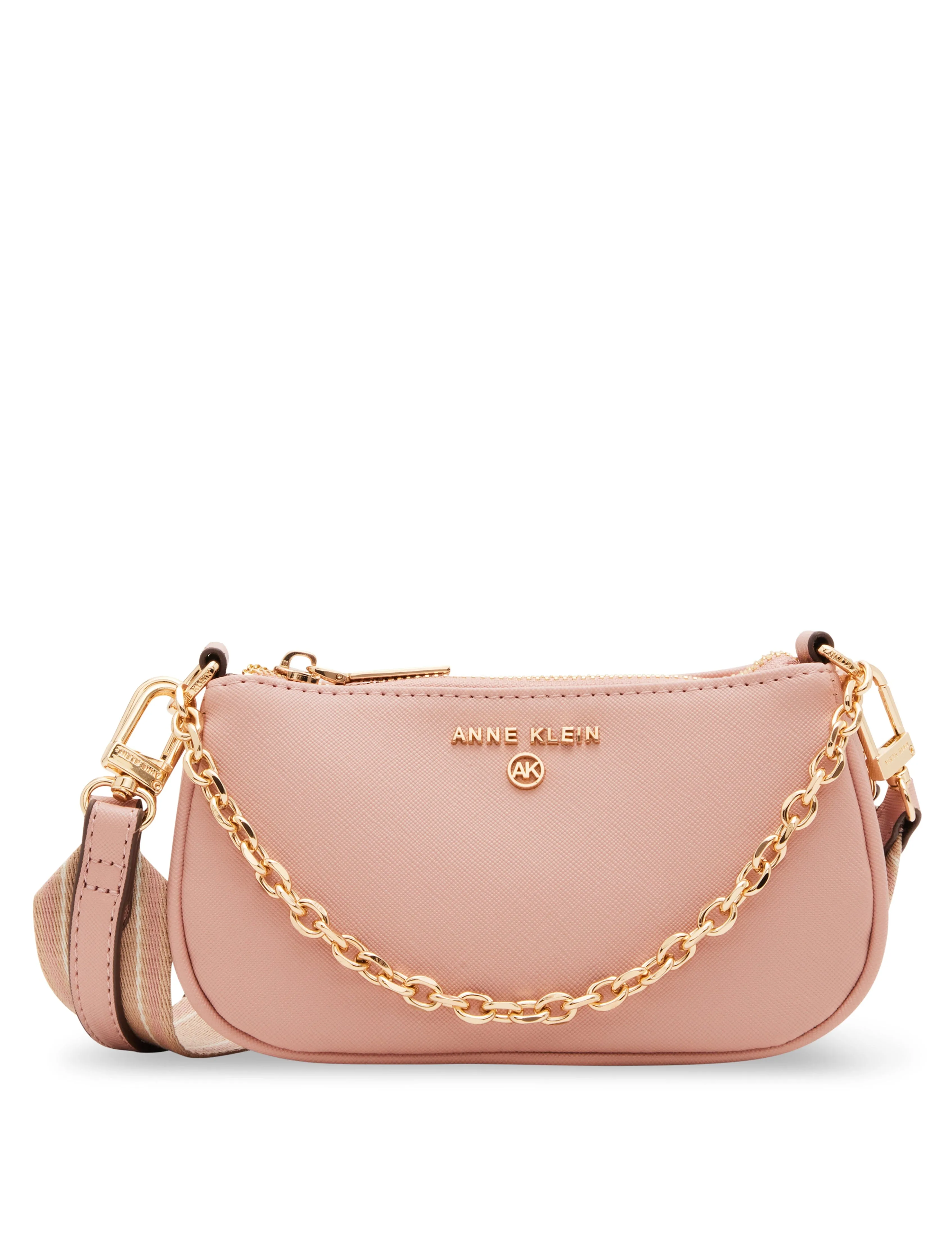 Mini Web Strap Crossbody With Chain Swag sold by Anne Klein