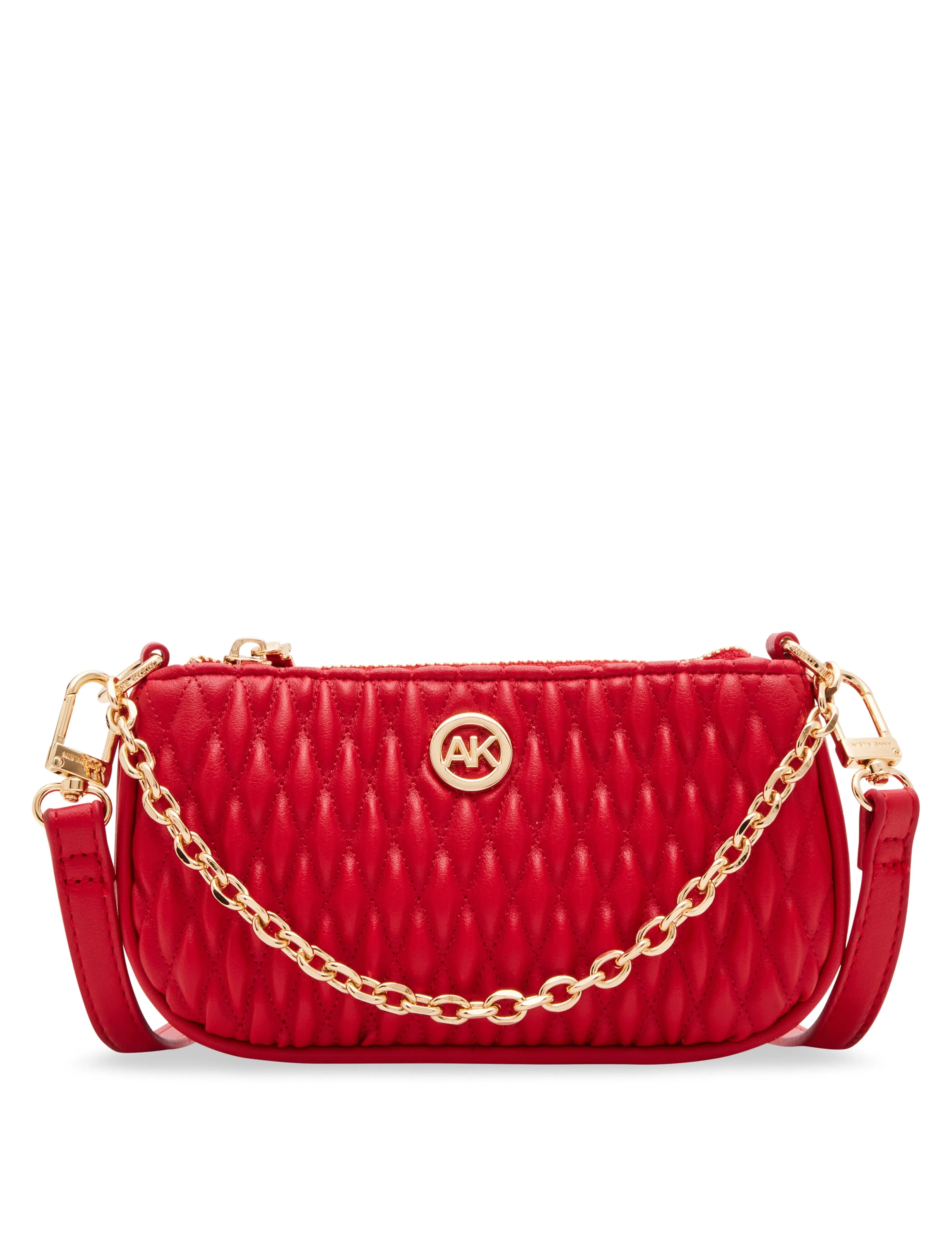 Mini Ruched Crossbody With Chain Swag sold by Anne Klein
