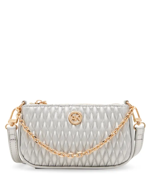 Mini Ruched Crossbody With Chain Swag sold by Anne Klein