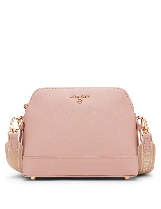 Anne Klein Dome Crossbody With Logo Web Strap sold by Anne Klein