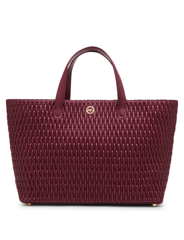Large East West Ruched Tote with Detachable Crossbody Strap sold by Anne Klein
