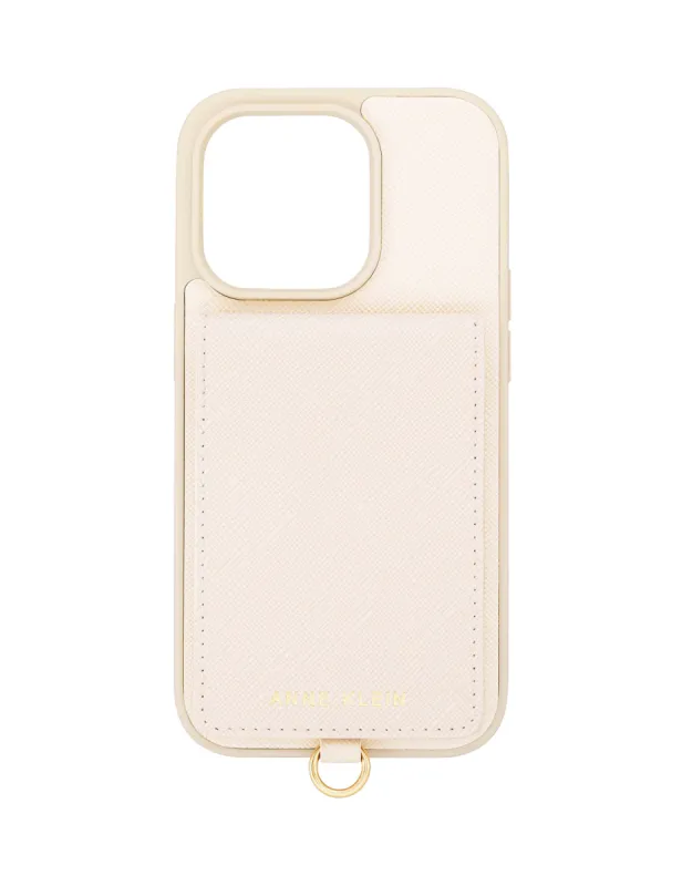 Saffiano Vegan Leather iPhone® 14 Pro Case sold by Anne Klein