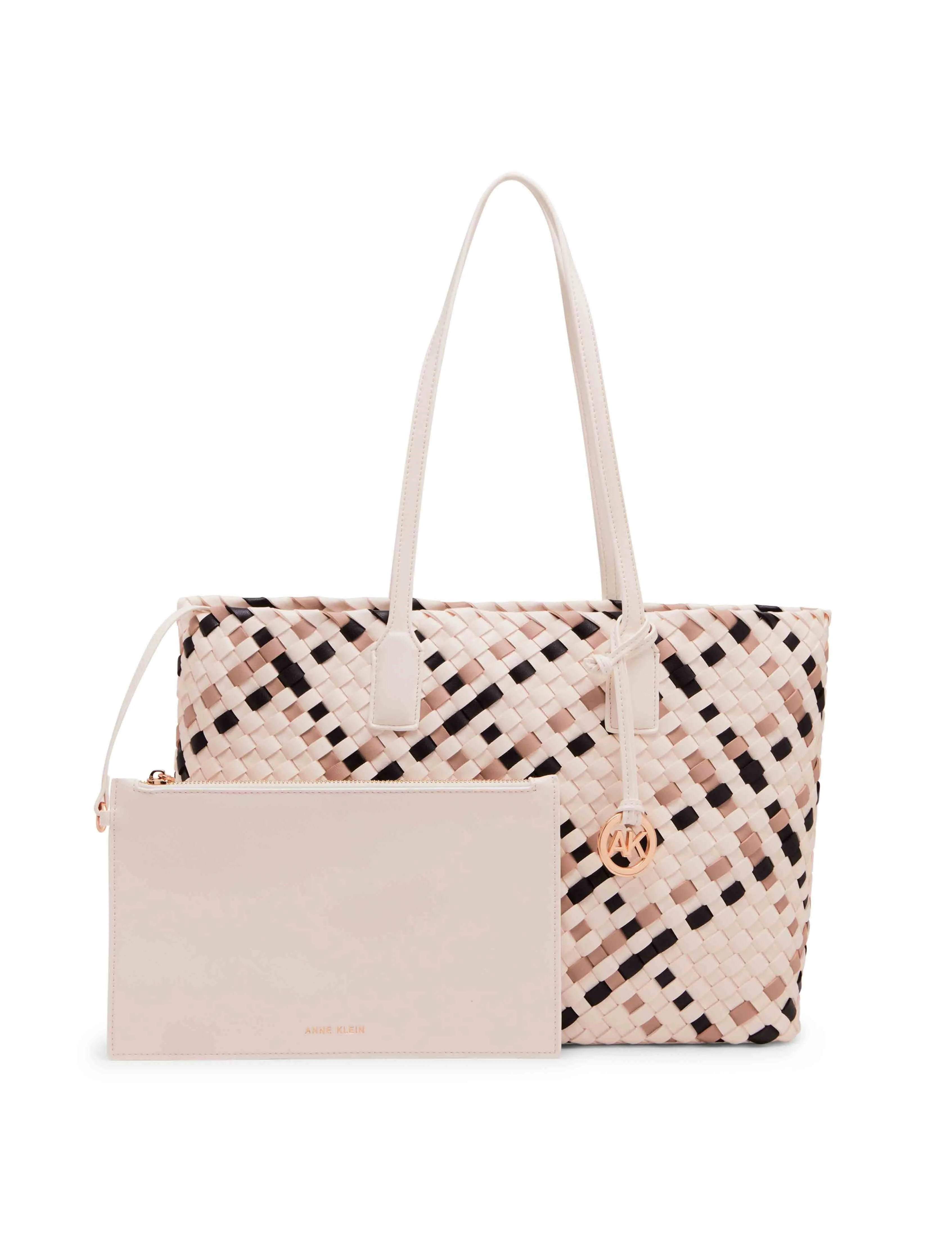 Woven Tote With Pouch sold by Anne Klein product image thumbnail 4