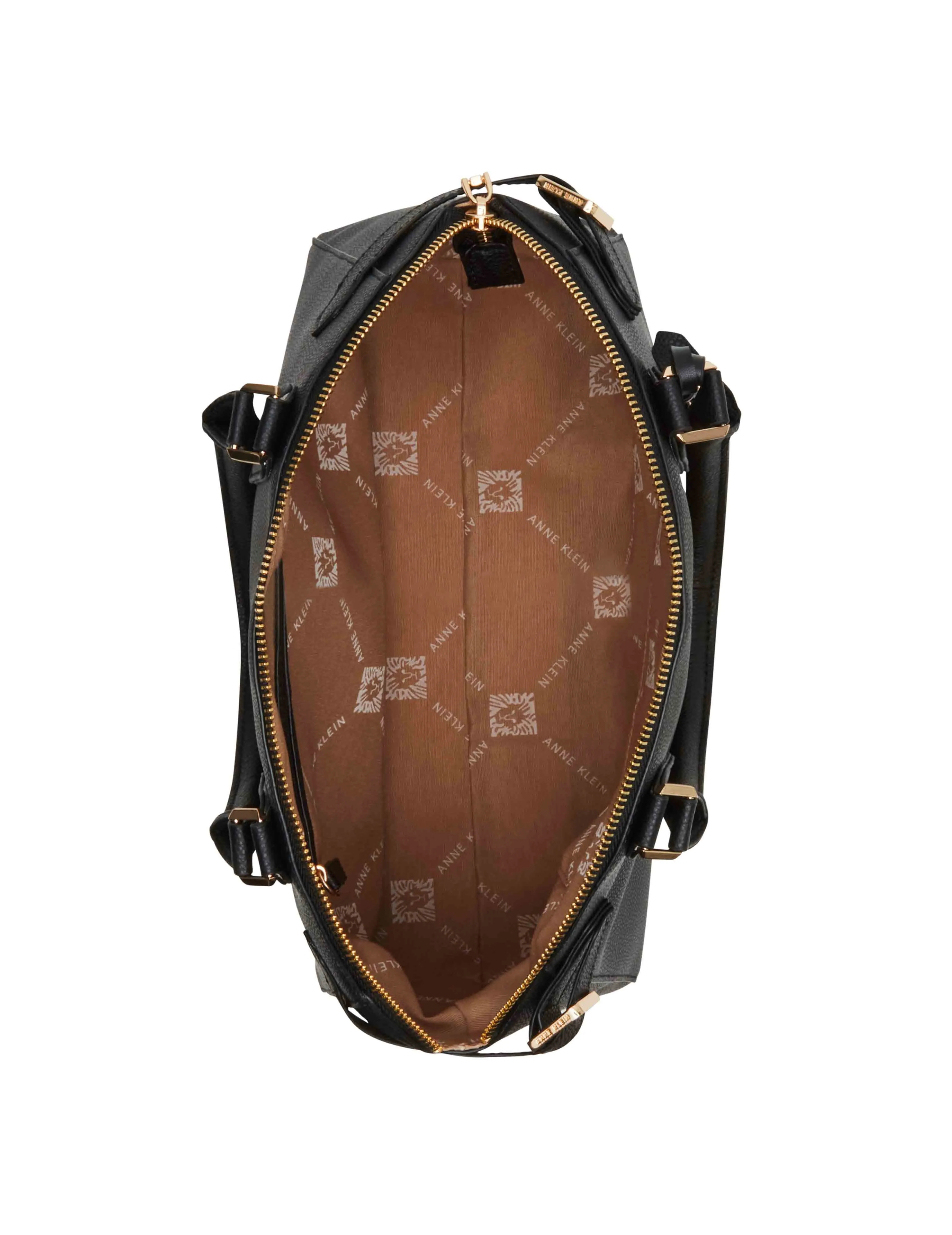 Belted curved satchel with convertible strap sold by Anne Klein product image thumbnail 2