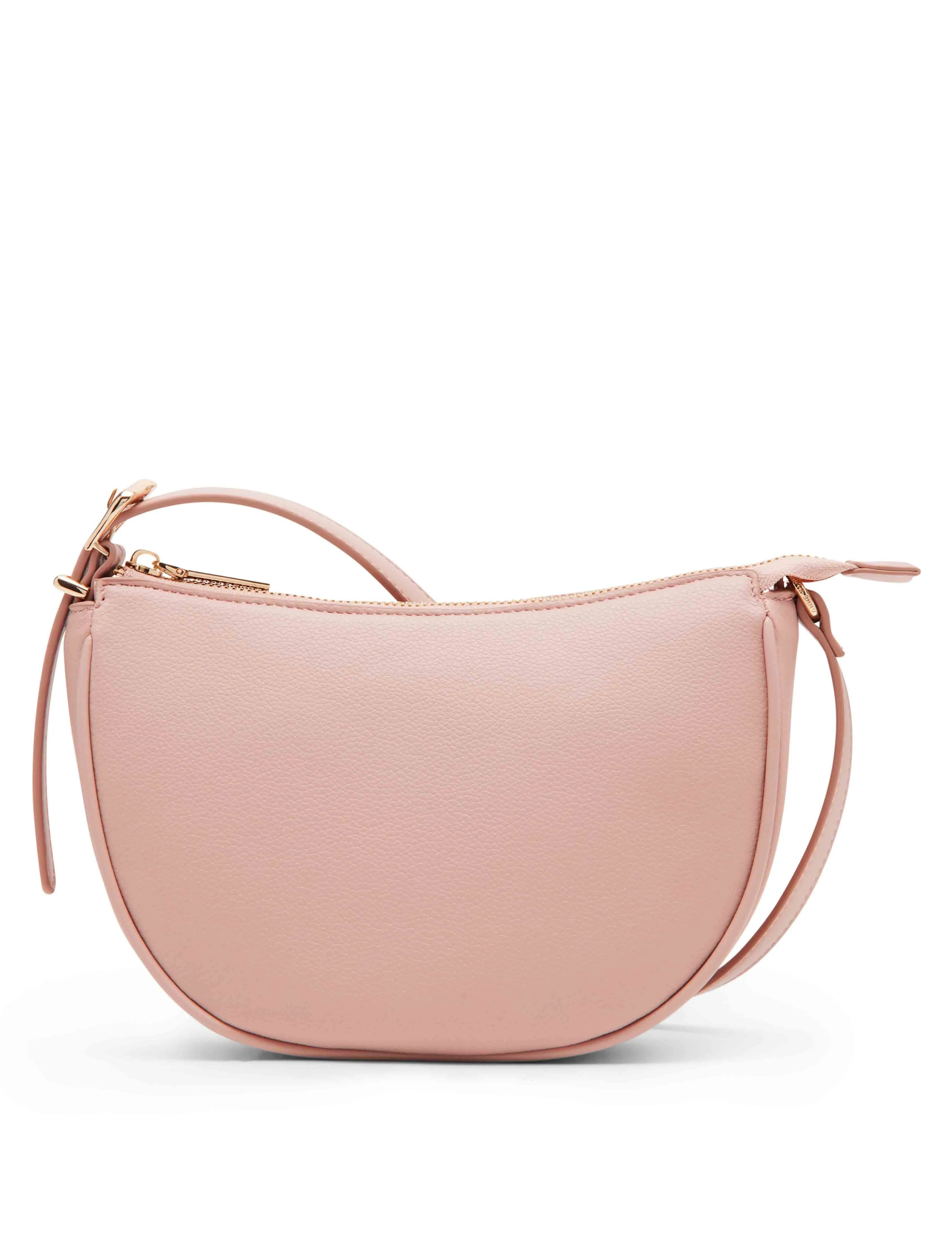 Sculpted buckle half moon crossbody sold by Anne Klein product image thumbnail 5