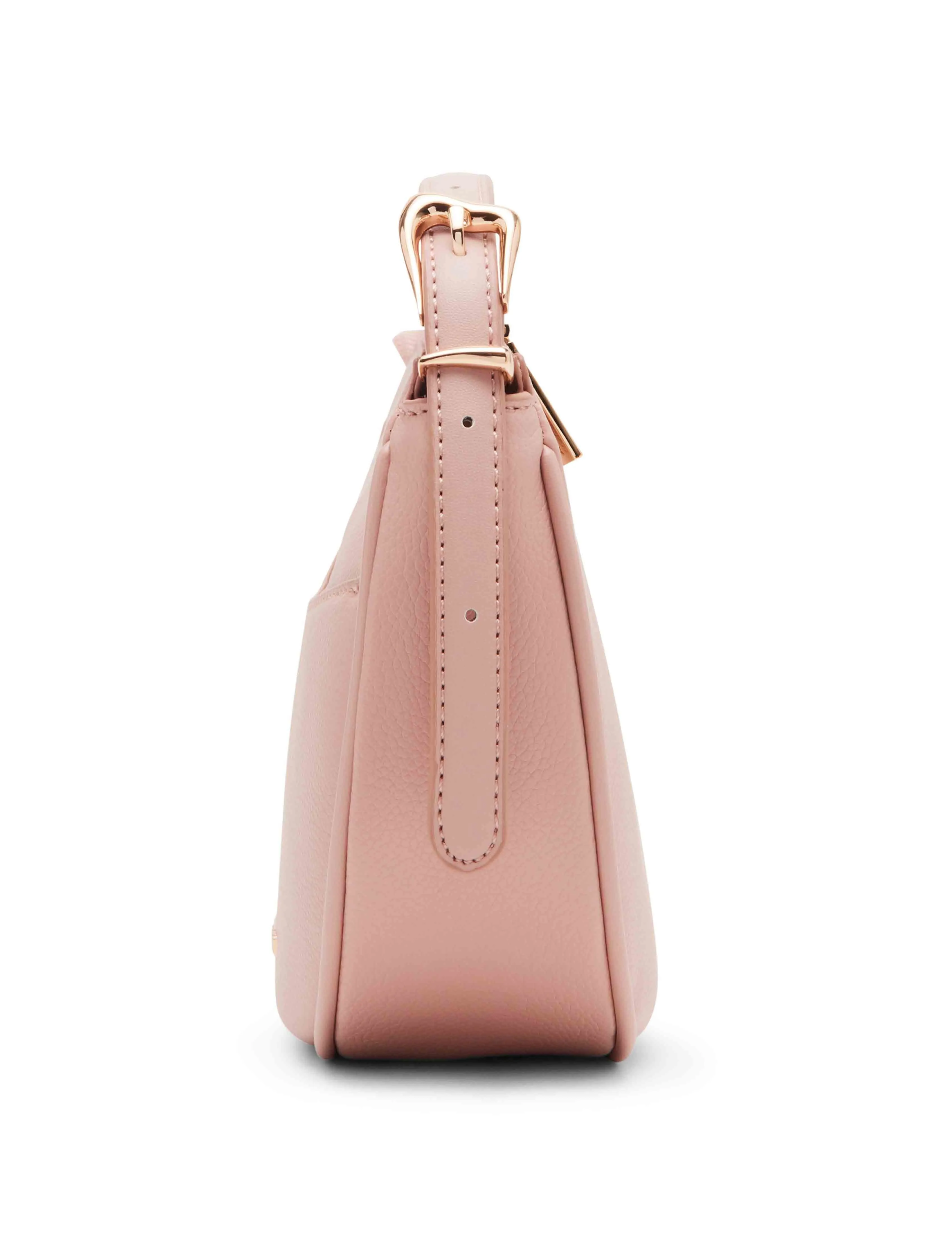 Sculpted buckle half moon crossbody sold by Anne Klein product image thumbnail 4