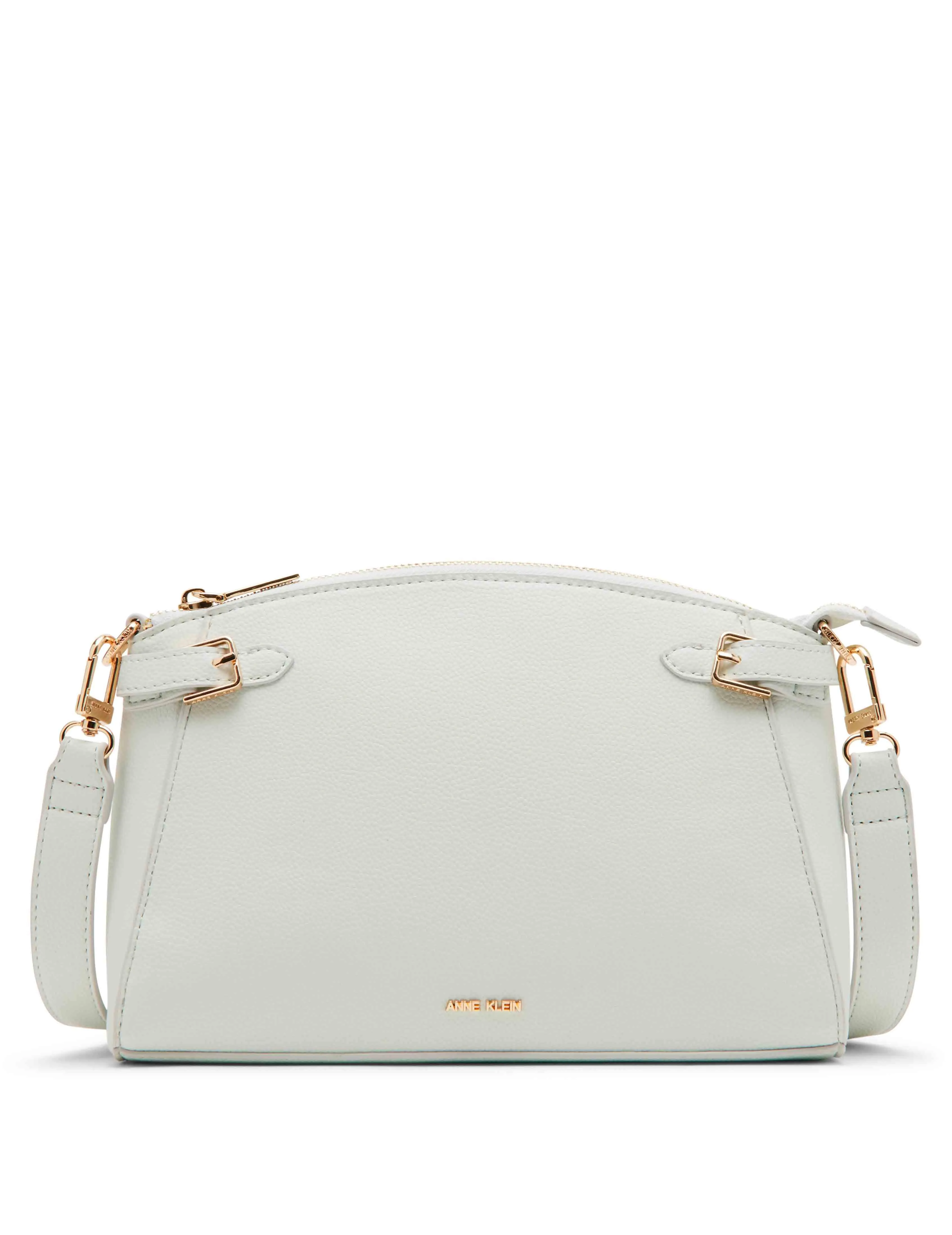 Belted dome crossbody bag sold by Anne Klein