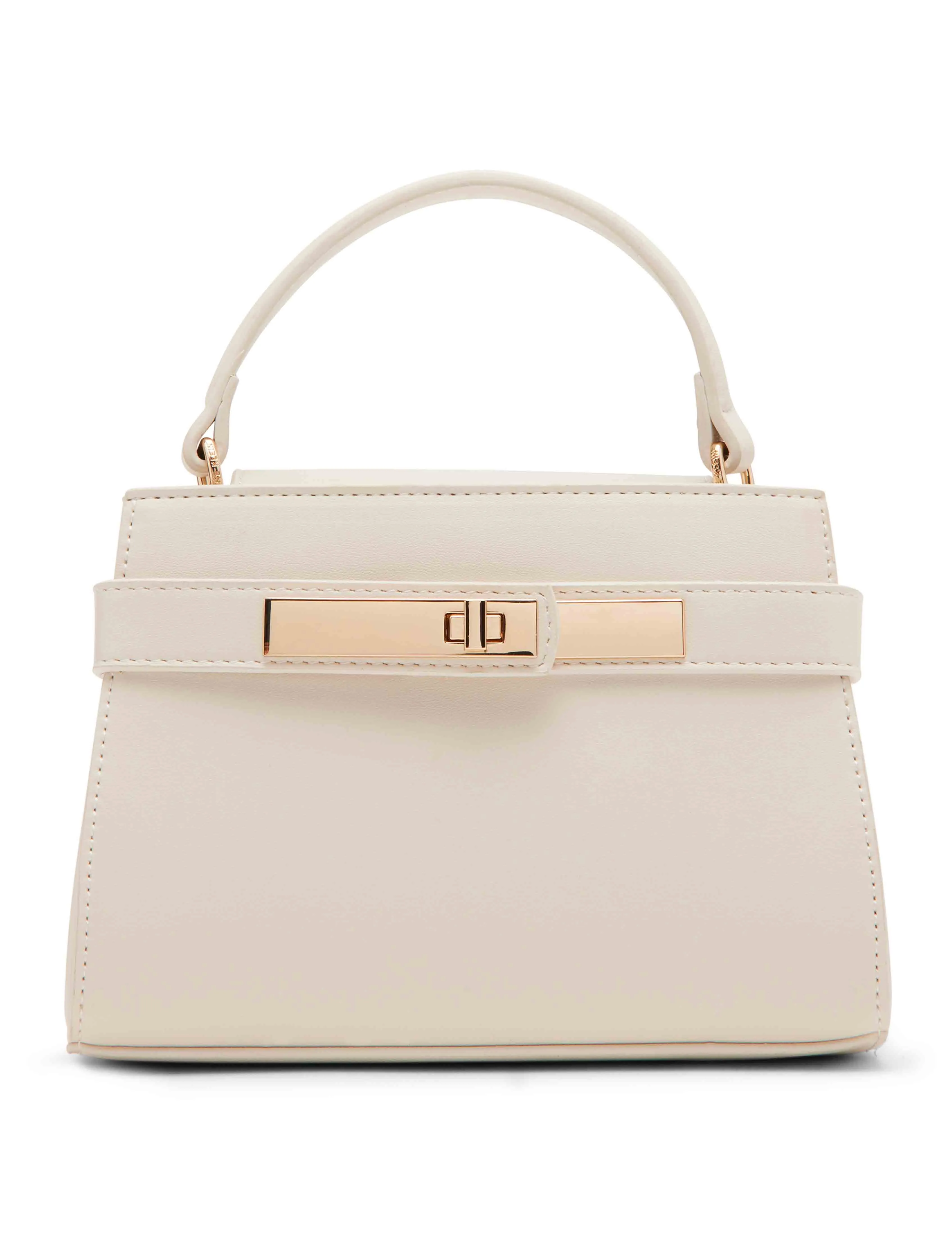 Small top handle with convertible strap sold by Anne Klein