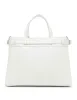 Belted satchel with convertible strap sold by Anne Klein