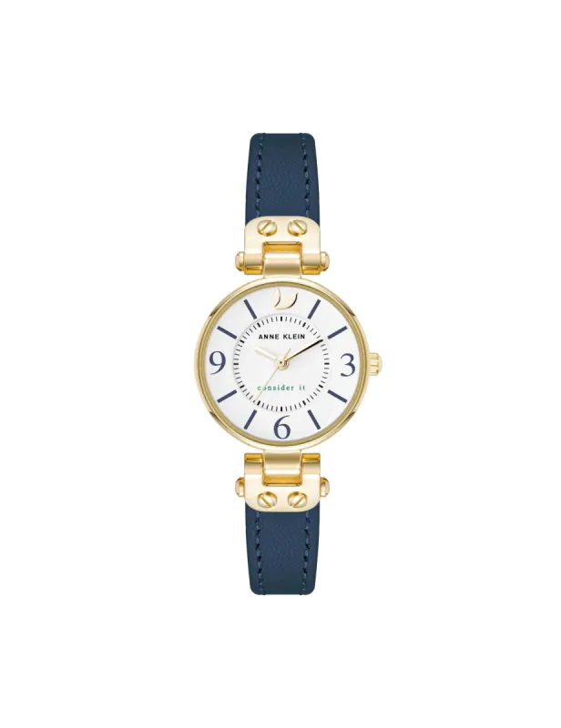 Consider It Sustainable Leather Strap Watch sold by Anne Klein