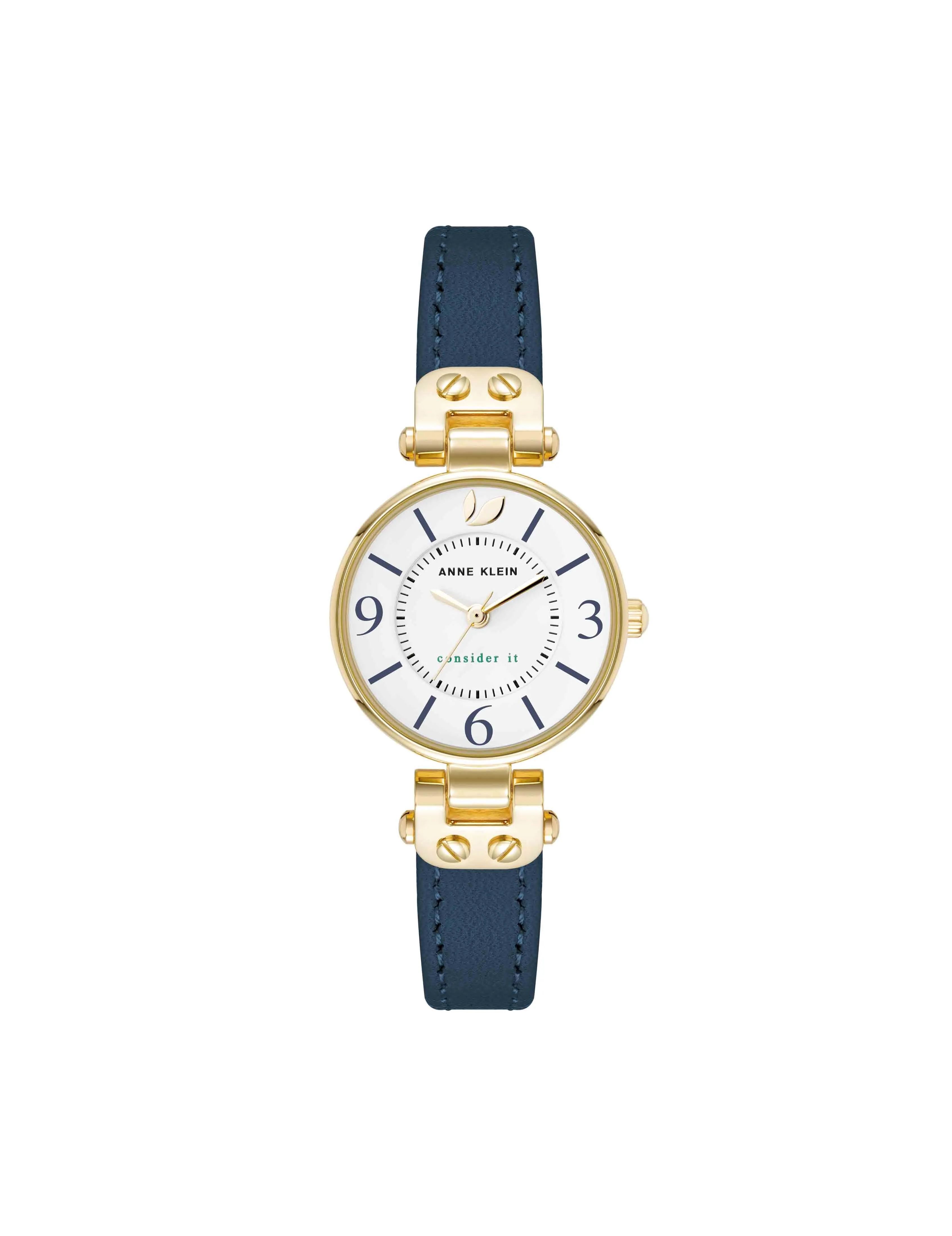Consider It Sustainable Leather Strap Watch sold by Anne Klein