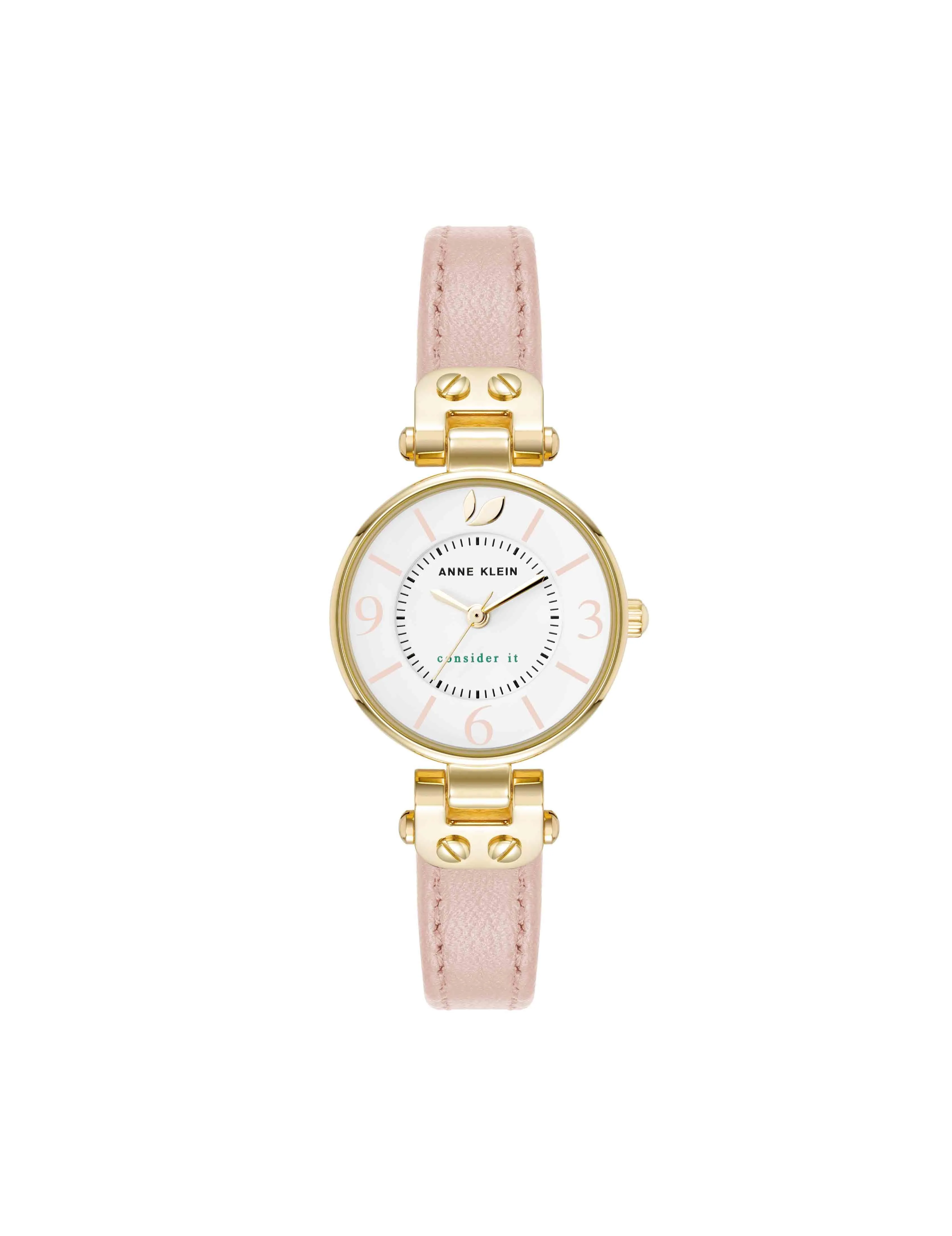 Consider It Sustainable Leather Strap Watch sold by Anne Klein