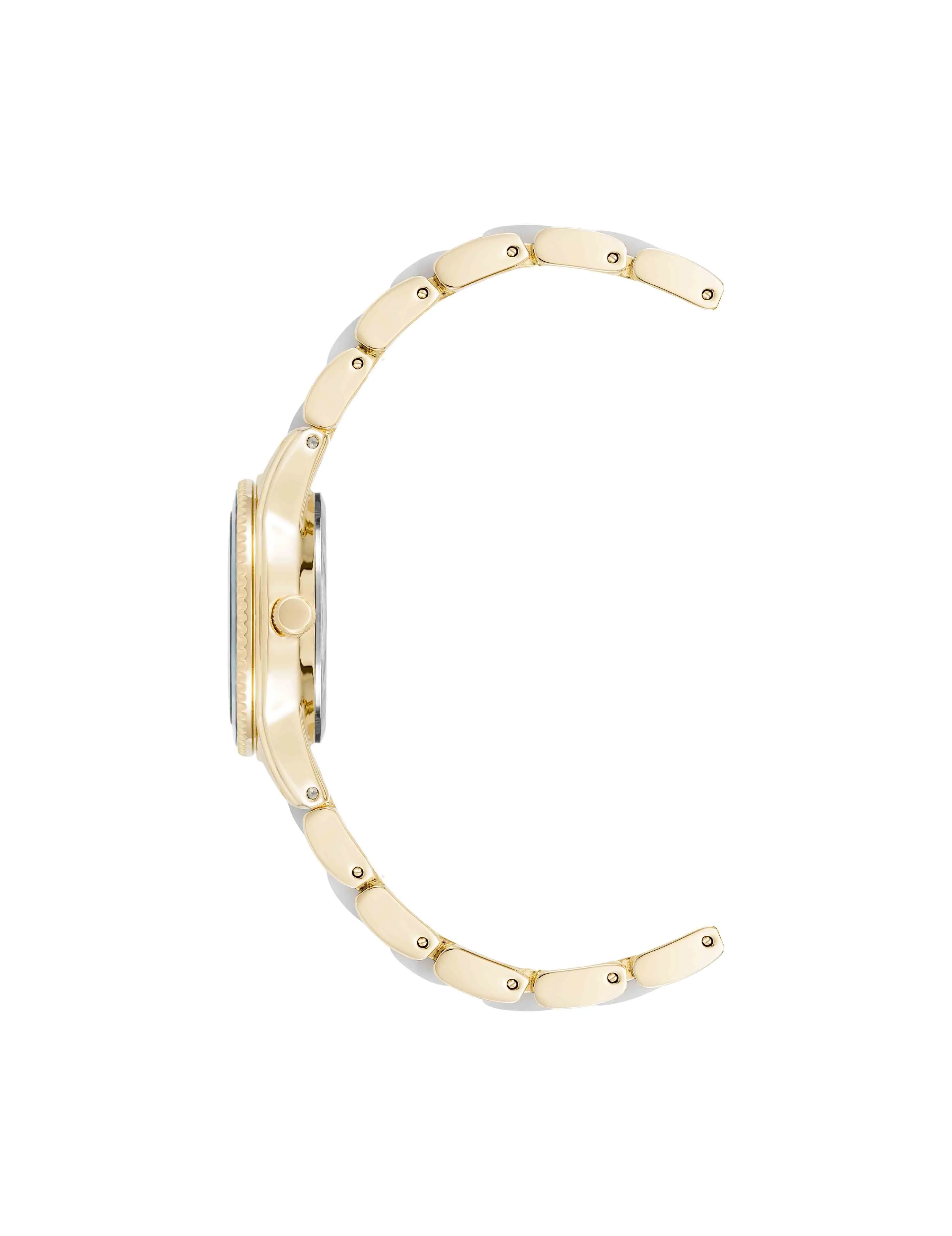 Pearlescent Acetate Link Bracelet Watch sold by Anne Klein product image thumbnail 3