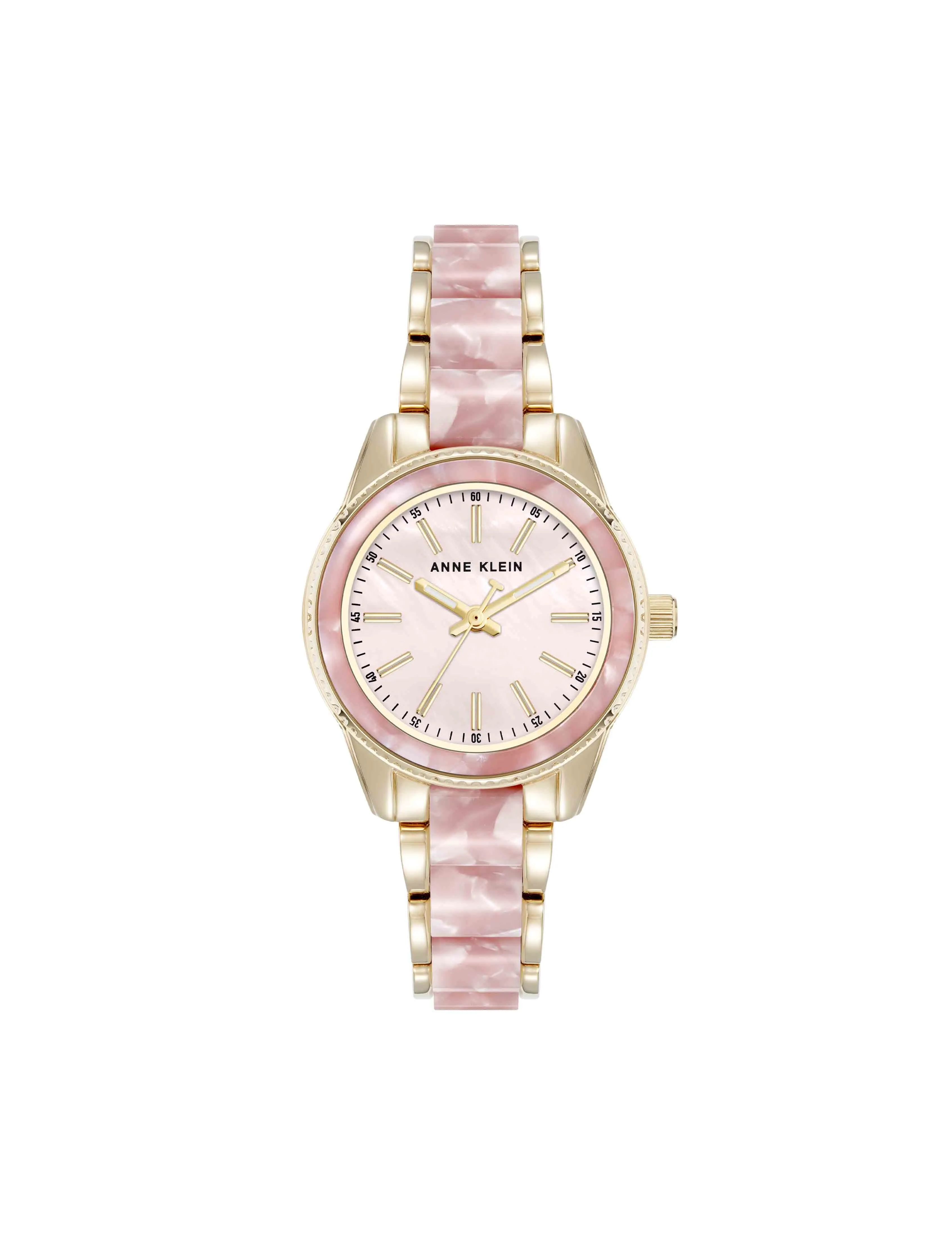 Pearlescent Acetate Link Bracelet Watch sold by Anne Klein