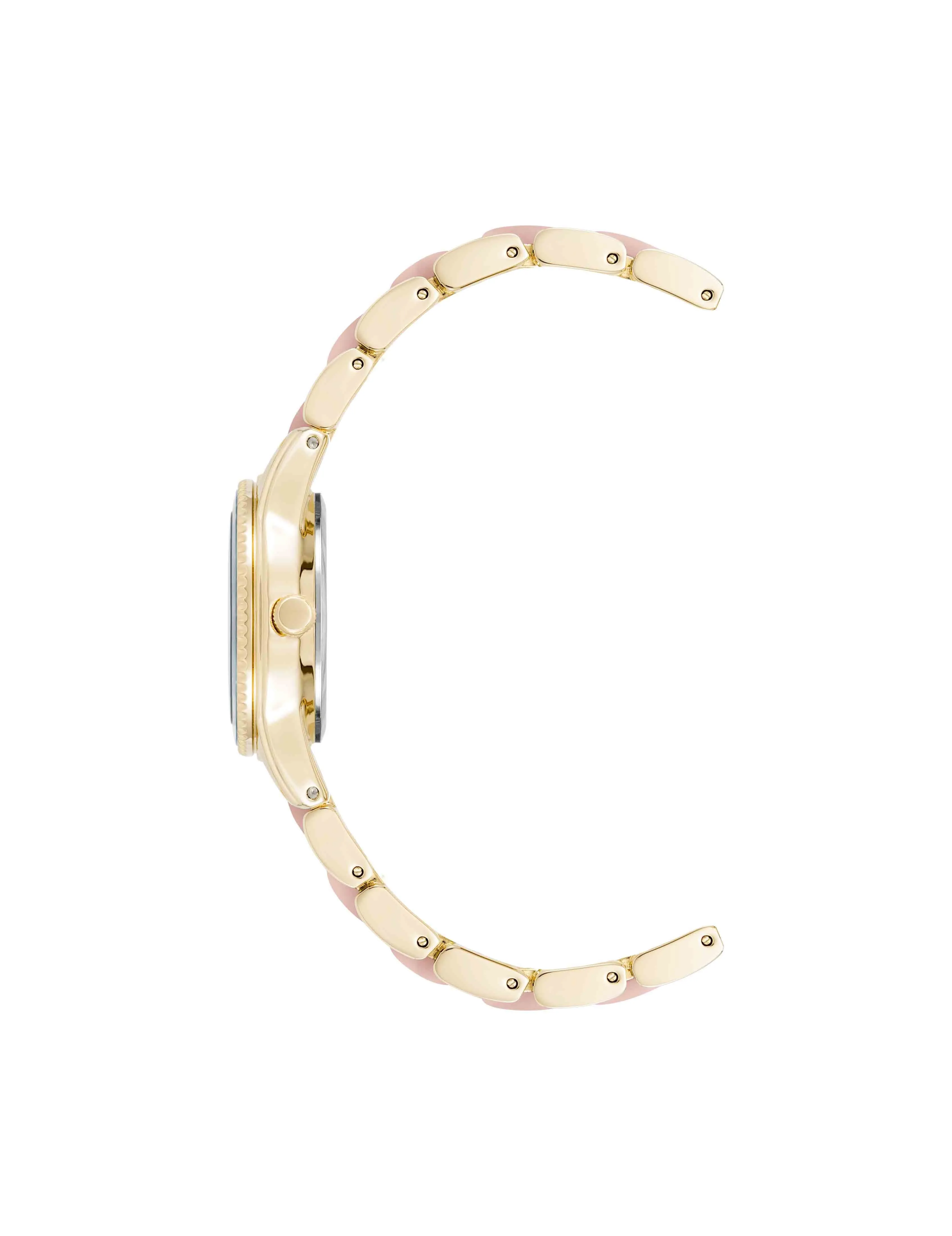 Pearlescent Acetate Link Bracelet Watch sold by Anne Klein product image thumbnail 3