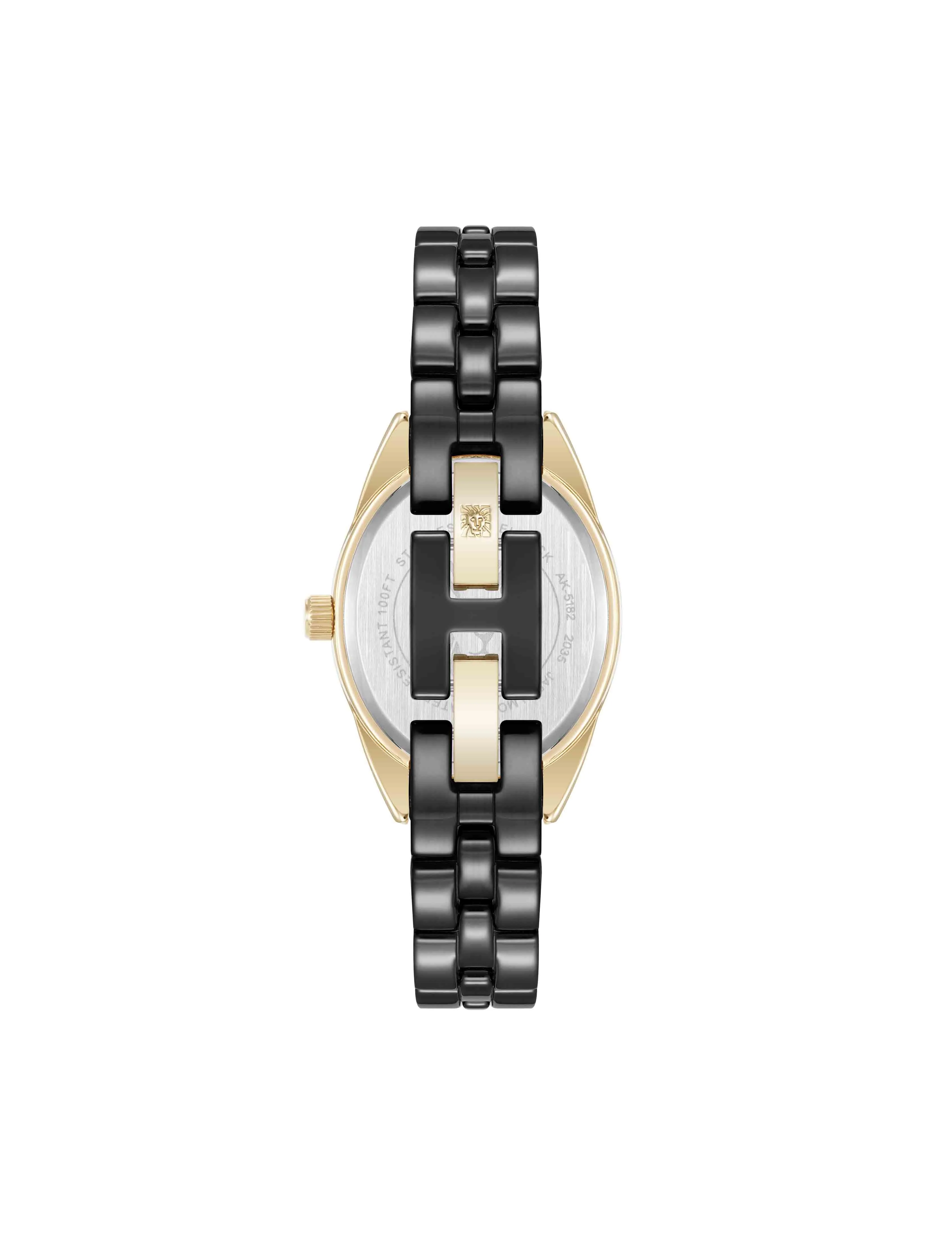 Oval Ceramic Diamond Dial Bracelet Watch sold by Anne Klein product image thumbnail 2