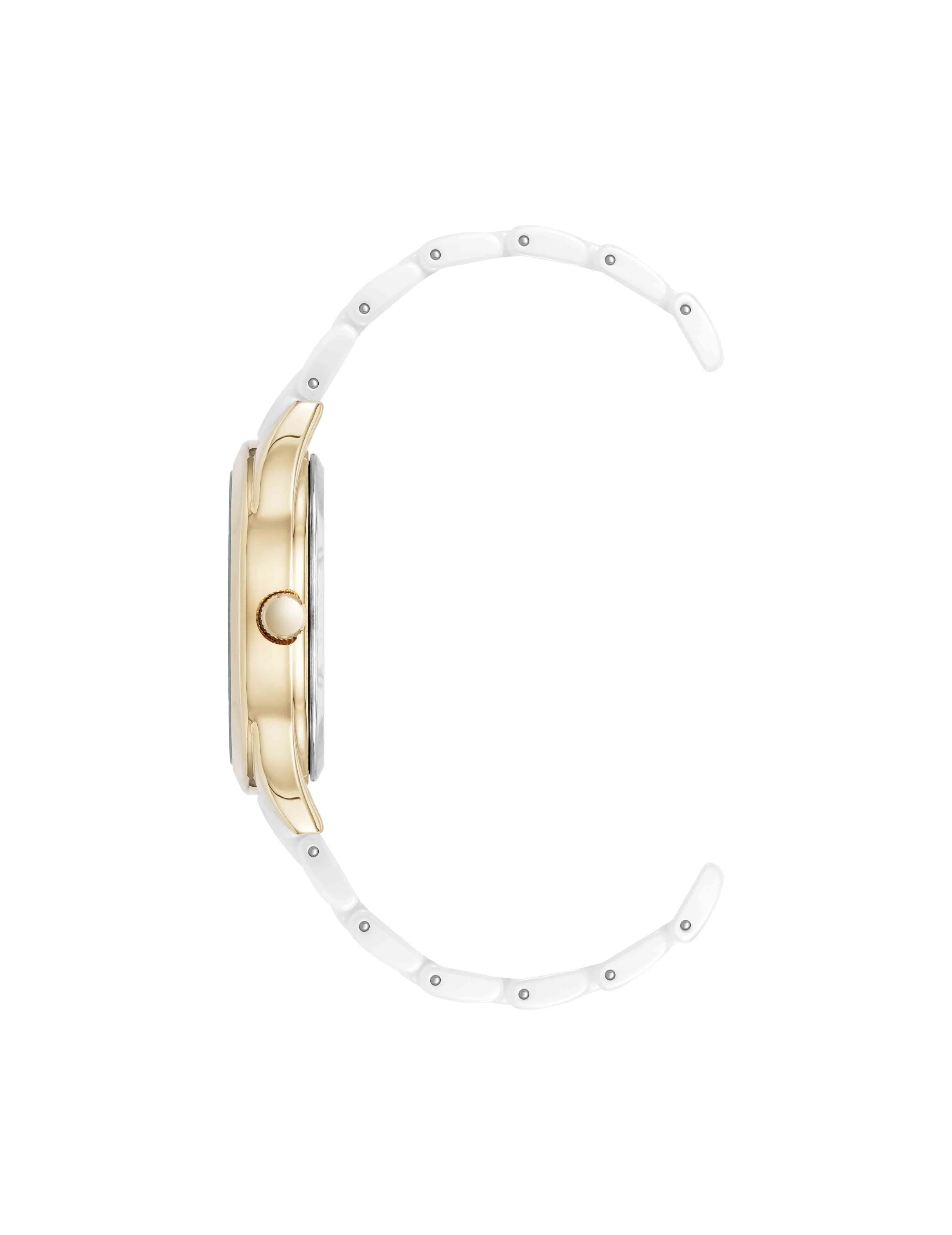 Oval Ceramic Diamond Dial Bracelet Watch sold by Anne Klein product image thumbnail 3