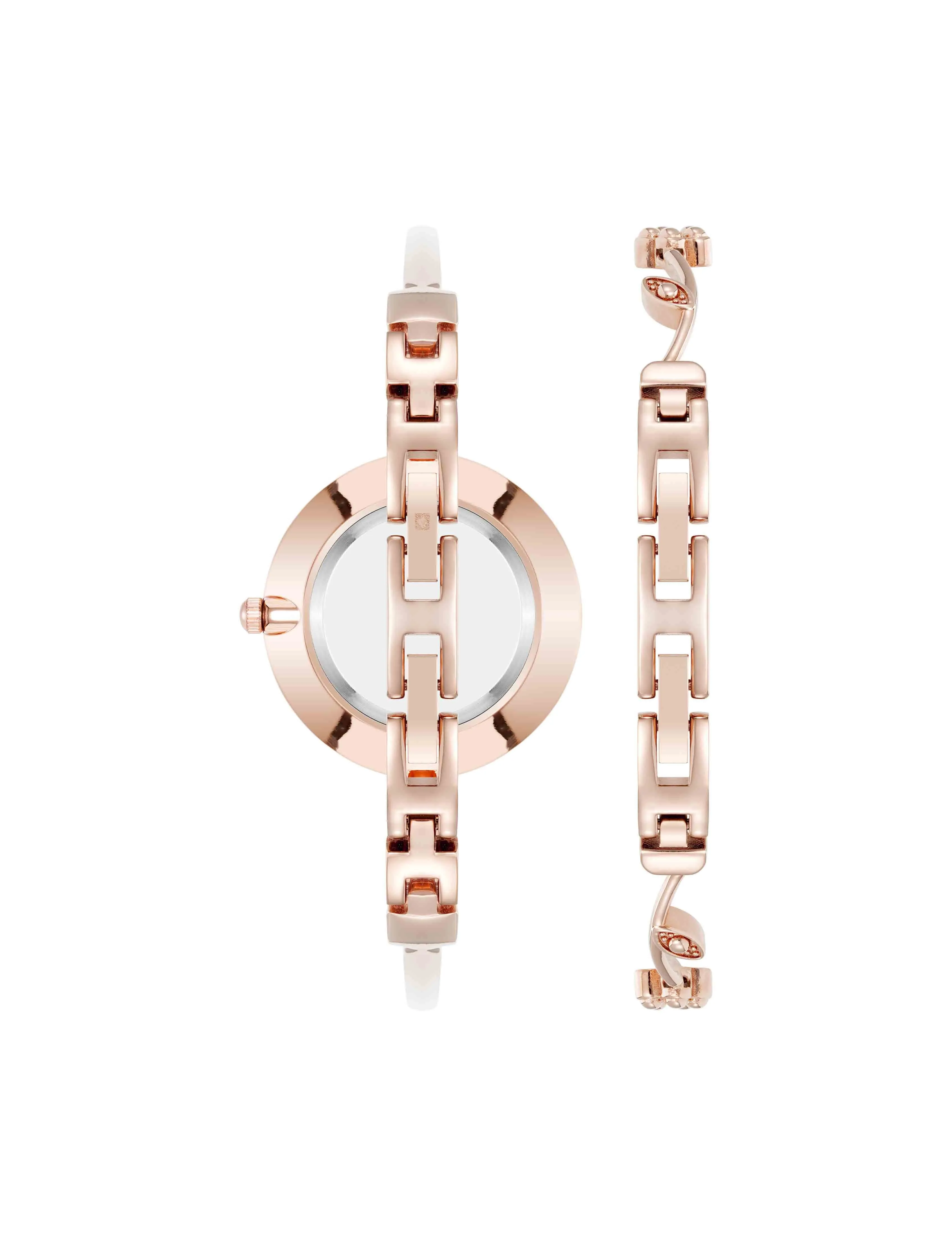Floral Dial Bangle Watch Set sold by Anne Klein product image thumbnail 2