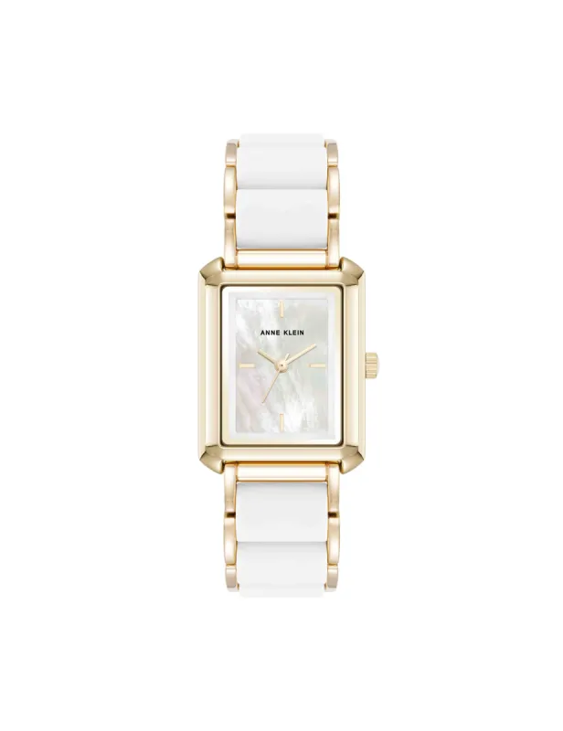Rectangular Silicone Bracelet Watch sold by Anne Klein