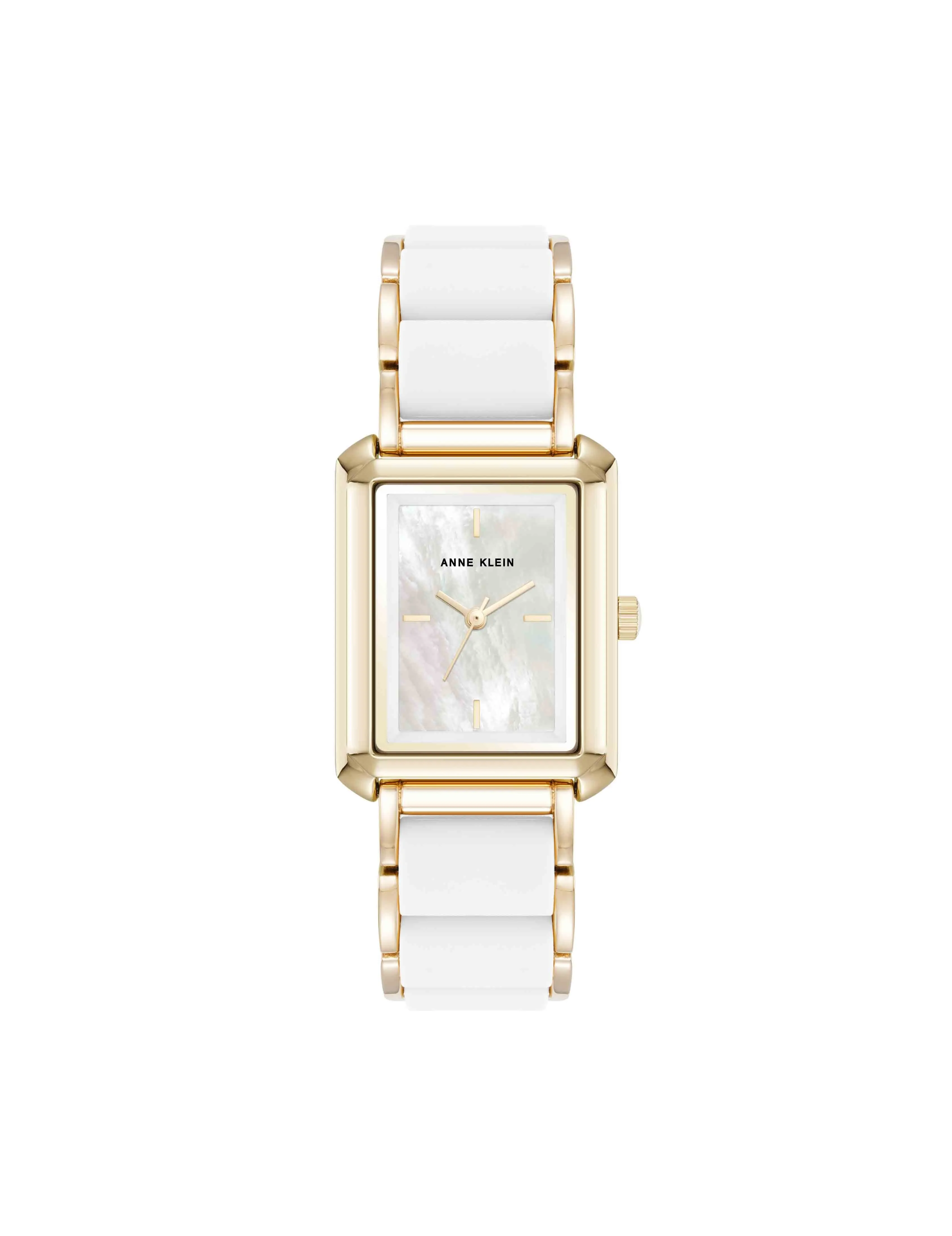 Rectangular Silicone Bracelet Watch sold by Anne Klein
