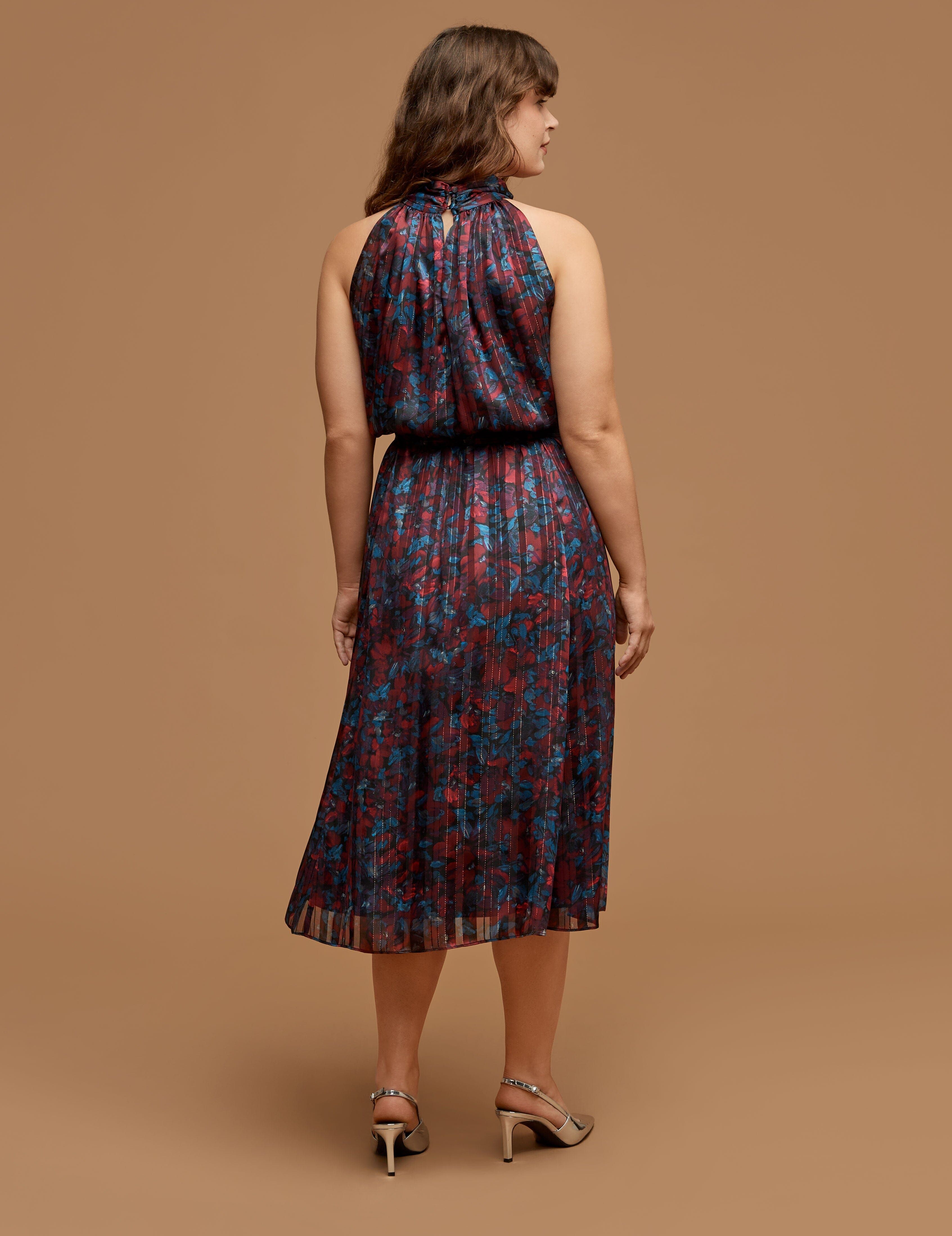 Plus Size Twist Neck Halter Midi sold by Anne Klein product image thumbnail 2