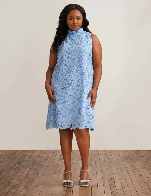 Plus Size Sleeveless Shift With Ruffle Collar - Sale sold by Anne Klein